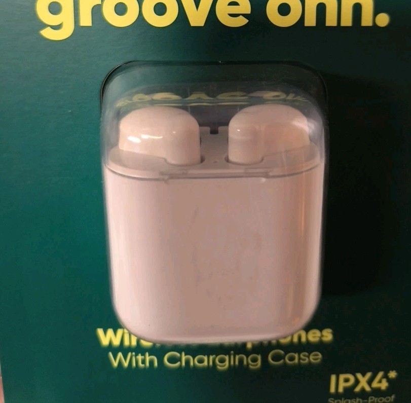 Groove Onn True Wireless Earbuds w Charging Case 15H Playtime IPX4 Bluetooth NEW
