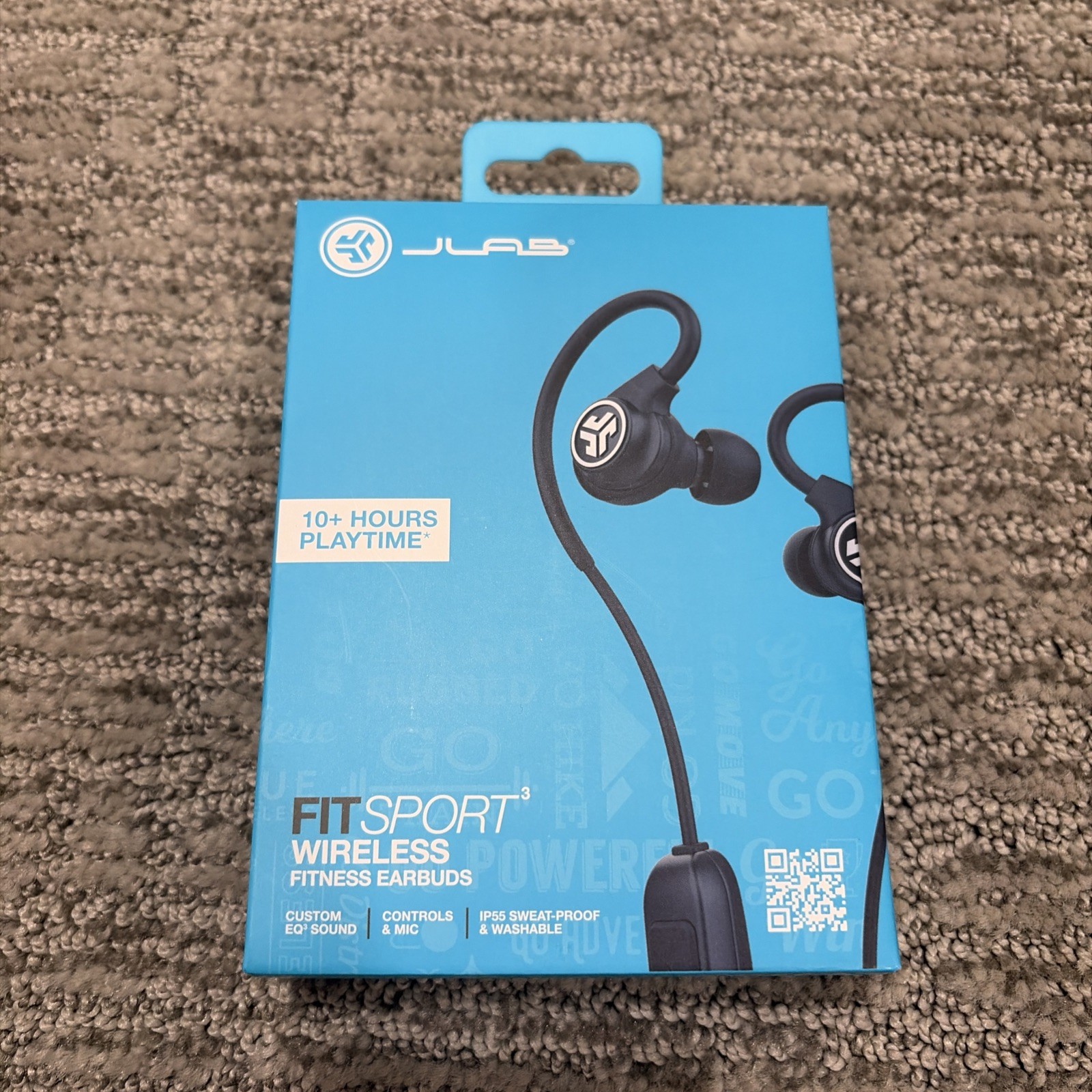 JLAB FIT SPORT 3 WIRELESS FITNESS EARBUDS BLACK (EBFIT2RBLK123) BRAND NEW