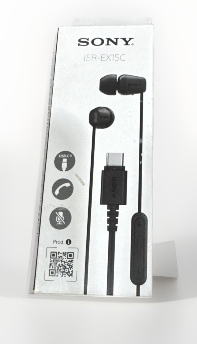 Sony IER-EX15C W Stereo Earbud Headphones Wired In-Ear Earphones USB-C – BLACK