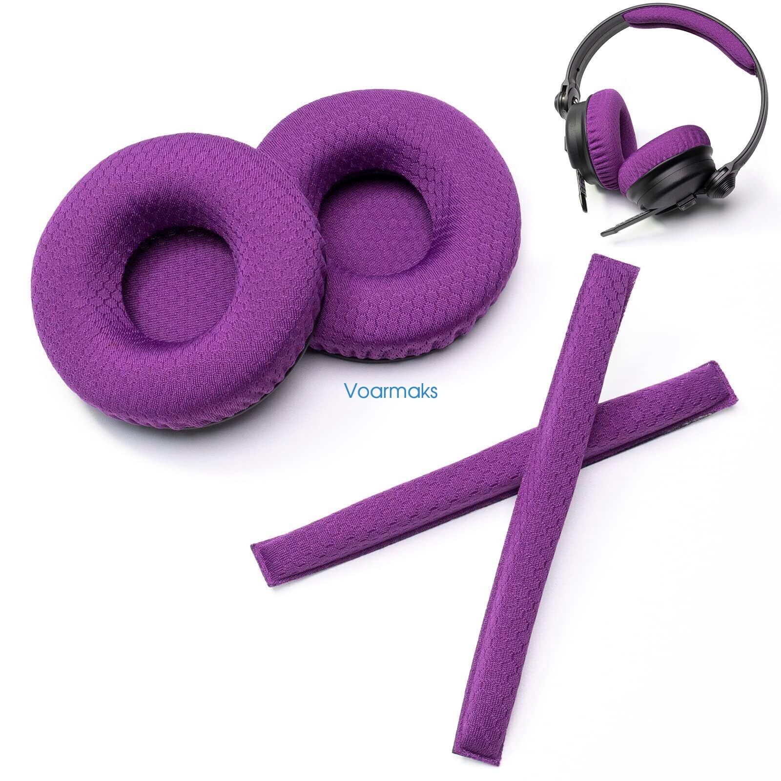 Ear Pads For Sennheiser HD25 HD250BT Rainbow Headband Cushions Foam Covers