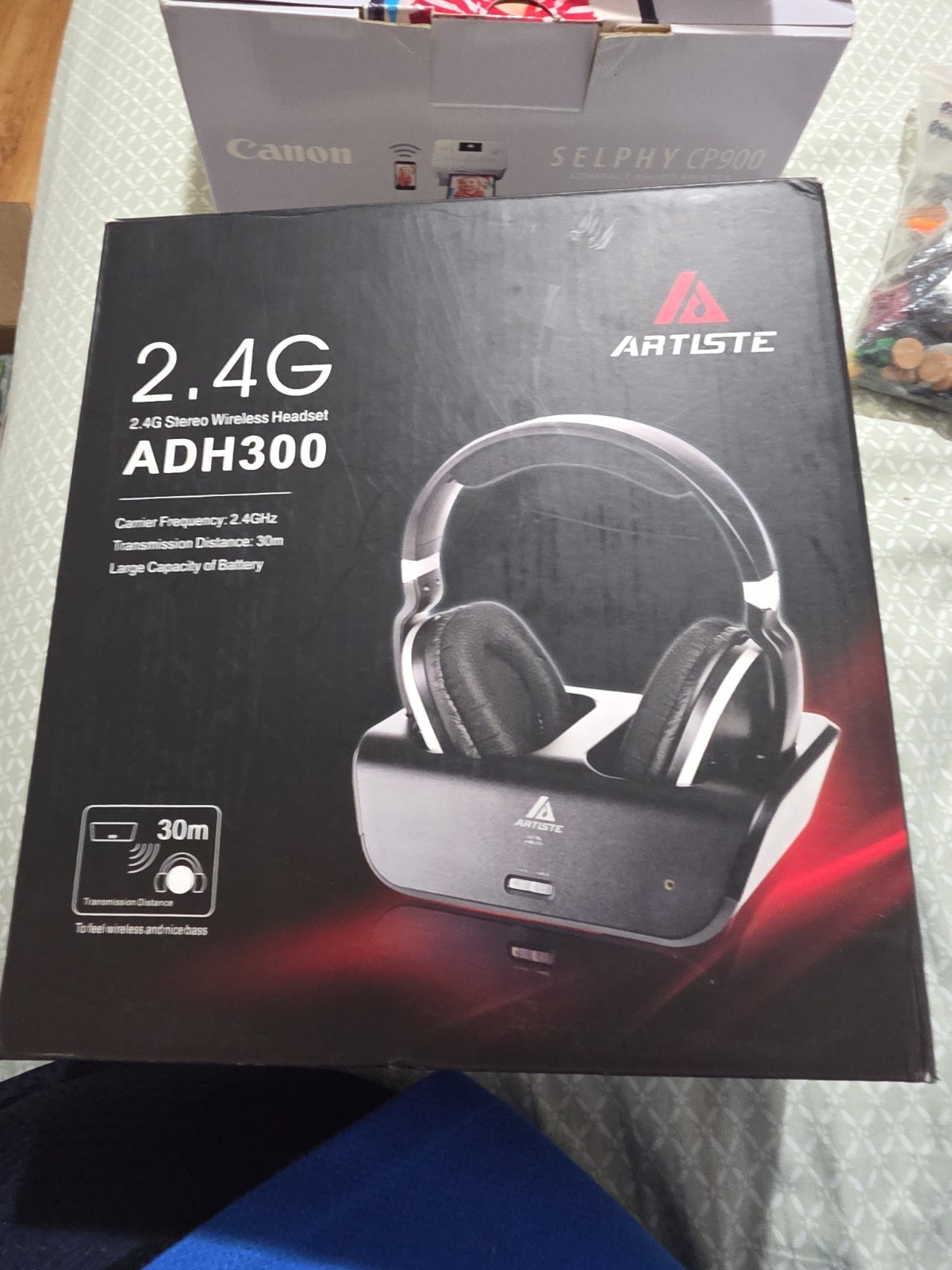 Artiste ADH300 Wireless TV Headphones 2.4GHz Rechargeable Read Description