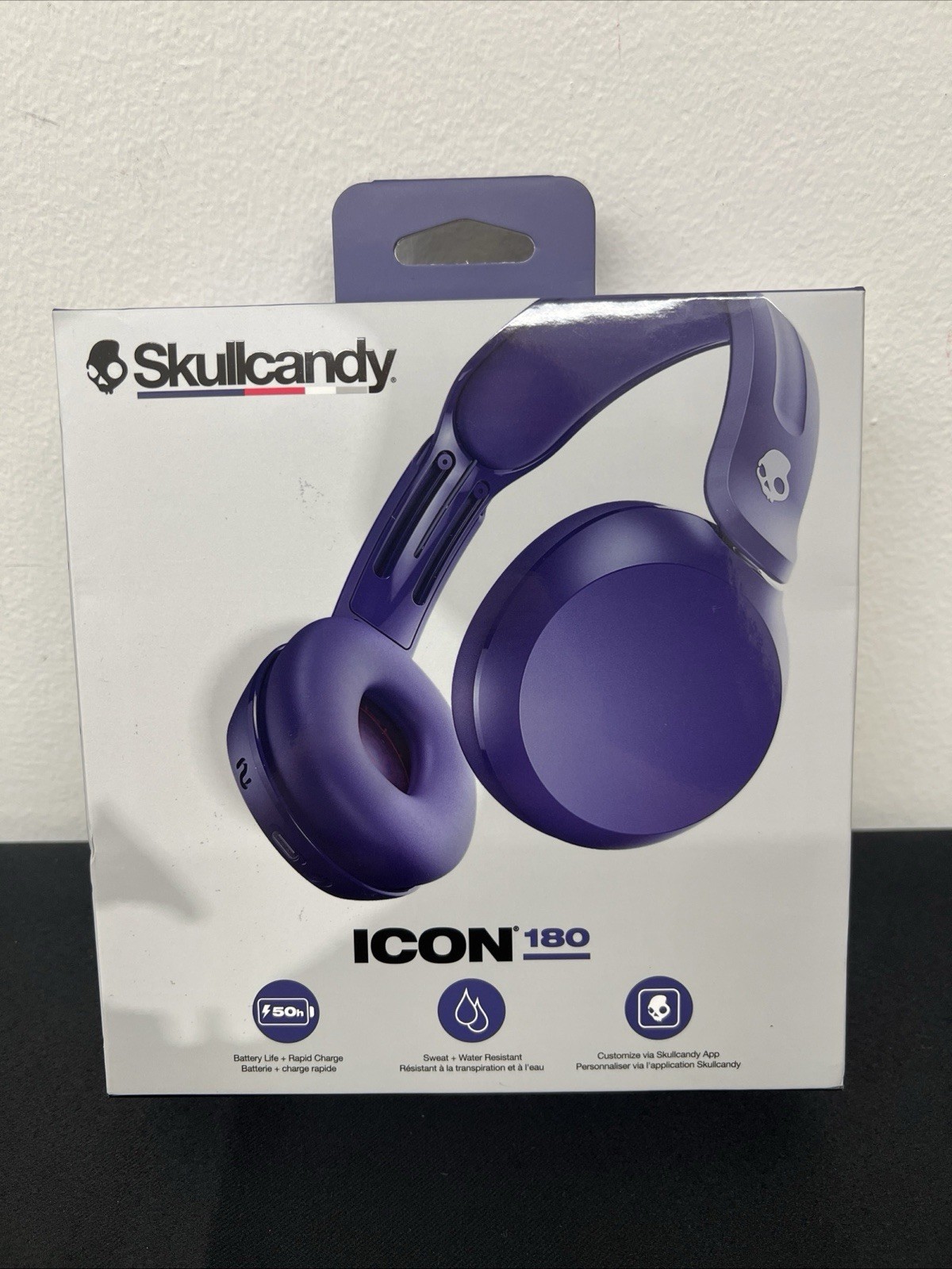 Skullcandy Icon 180 Wireless On-Ear Headphones – Purple NEW