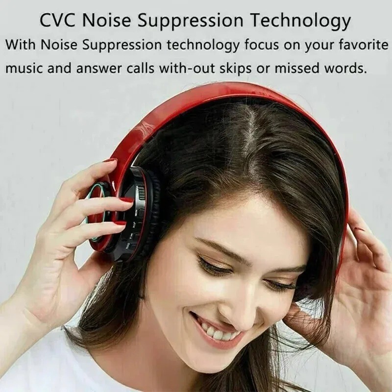 Super Bass Wireless Bluetooth 5.0 Headphones Foldable Stereo Earphones Headsets