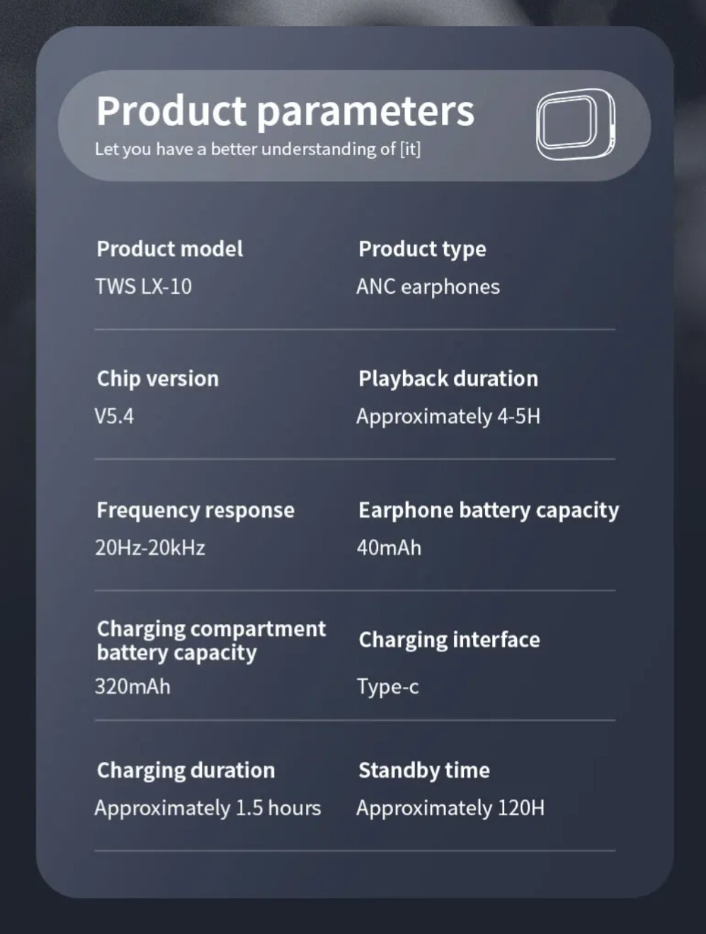 Earbuds, Noise Canceling,5.4 Bluetooth, 13mm Speakers. Newest 2025 Model LX-10