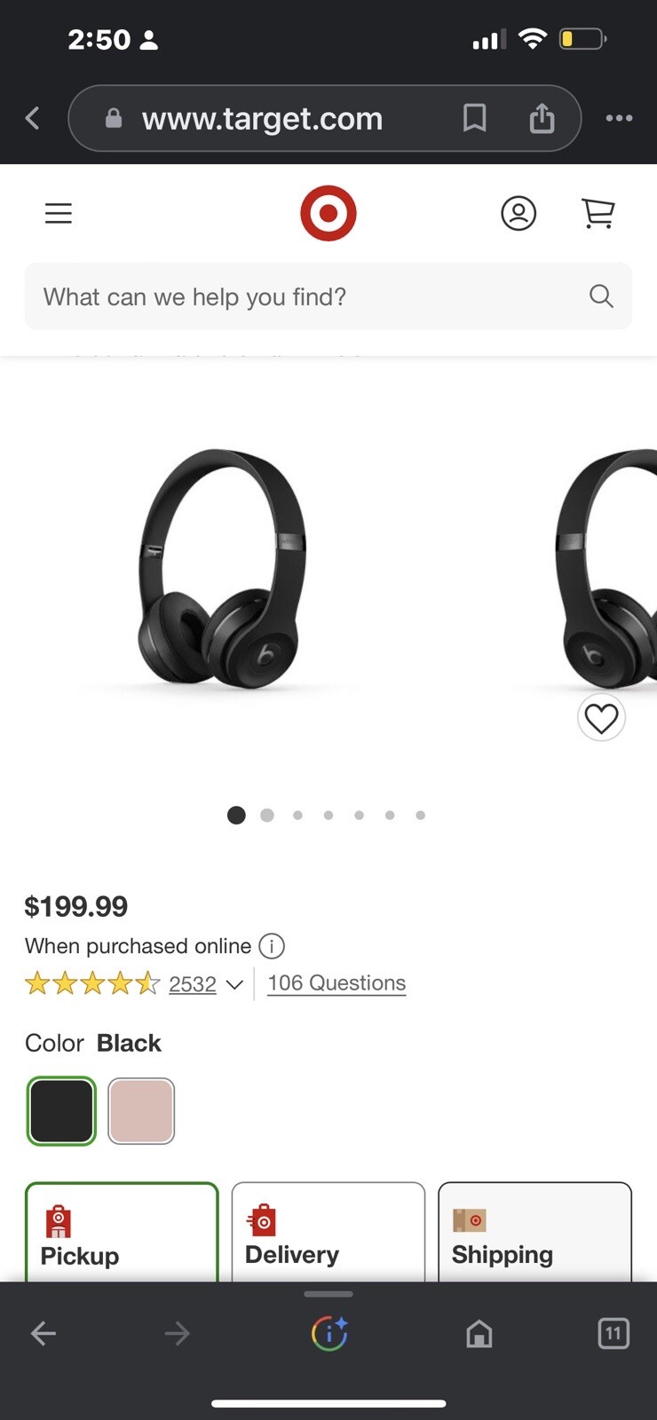 Beats by Dr. Dre Solo3 Over the Ear Headphone – Gloss Black