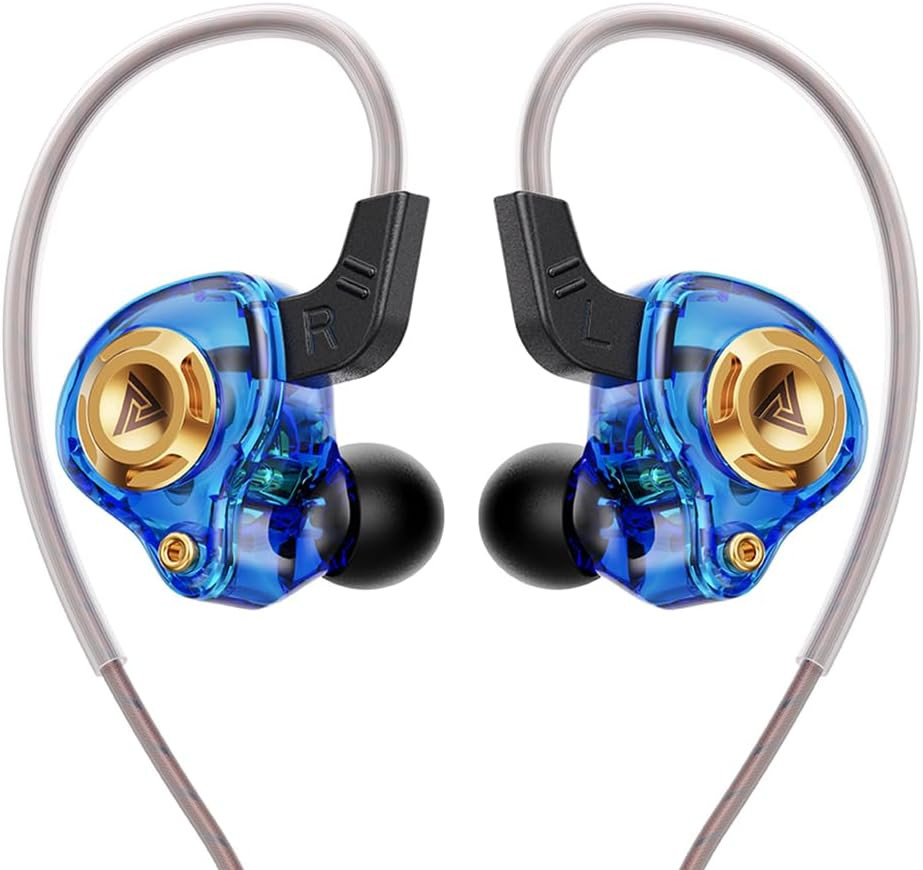 Wired Gaming Earbuds Headphones IEM 10mm Driver Mic Deep Bass 3.5mm PC PS5 Xbox