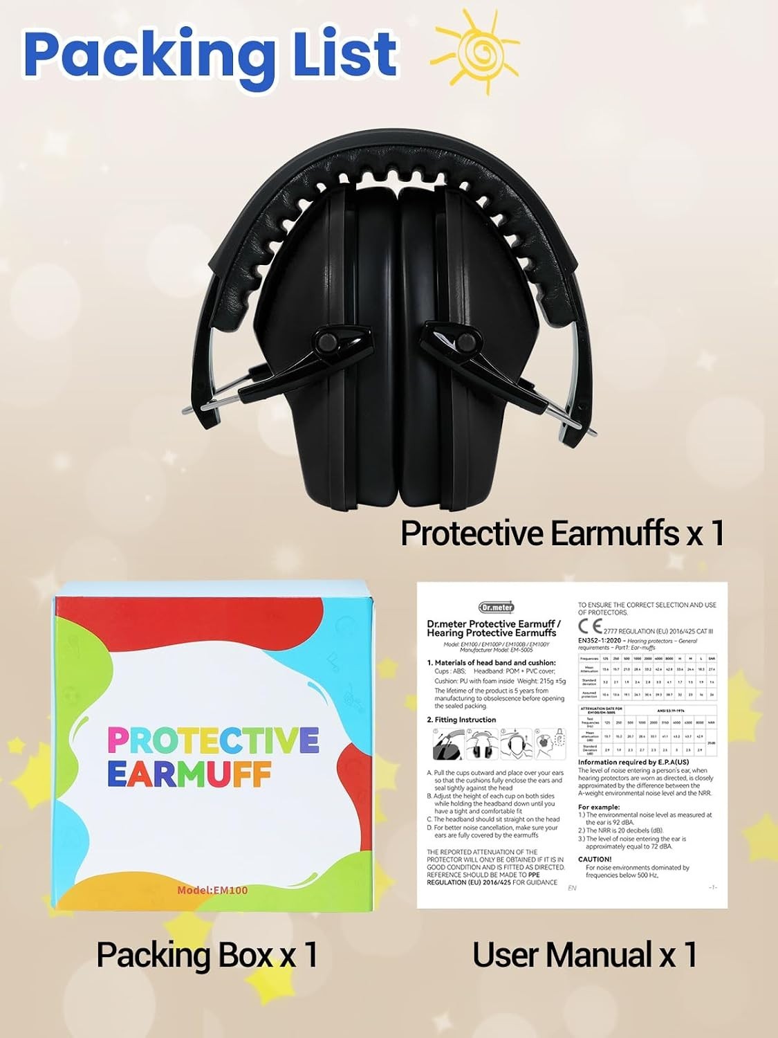 Adjustable Noise Cancelling Headphones for Kids – 27 dB Protection for Events