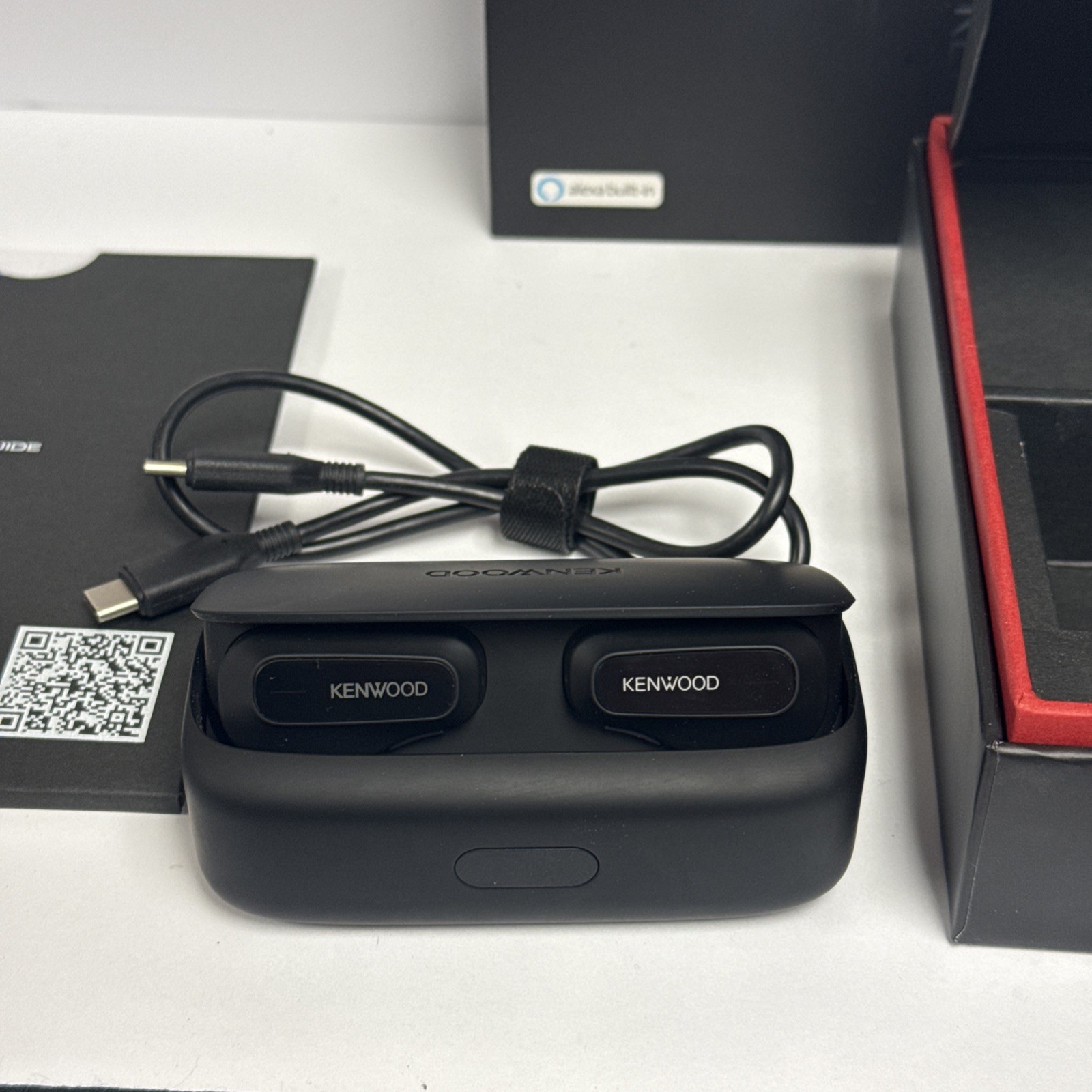 KENWOOD WS-A1 Smart Headsets Earbuds w/ Voice Assistant Alexa Built In