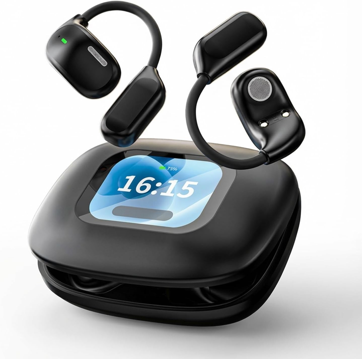 AI Translation Earbuds V5.4 Translator with Smart Touch Screen 140+ Languages T
