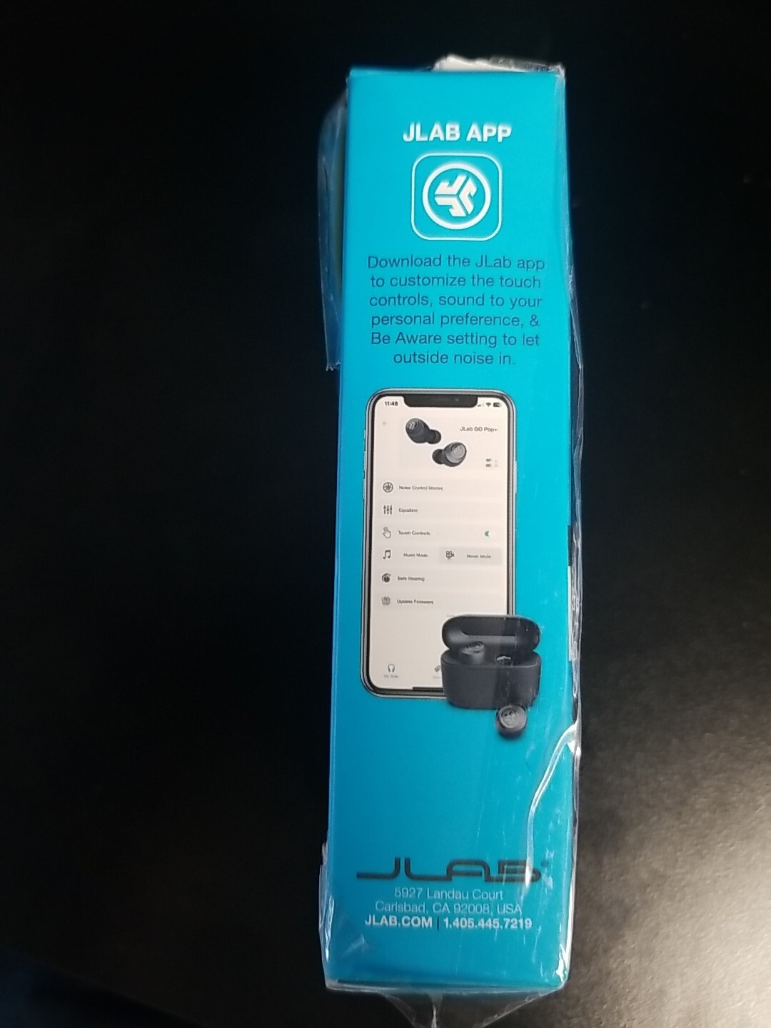 JLab – GO Air POP True Wireless In-Ear Headphones – Black