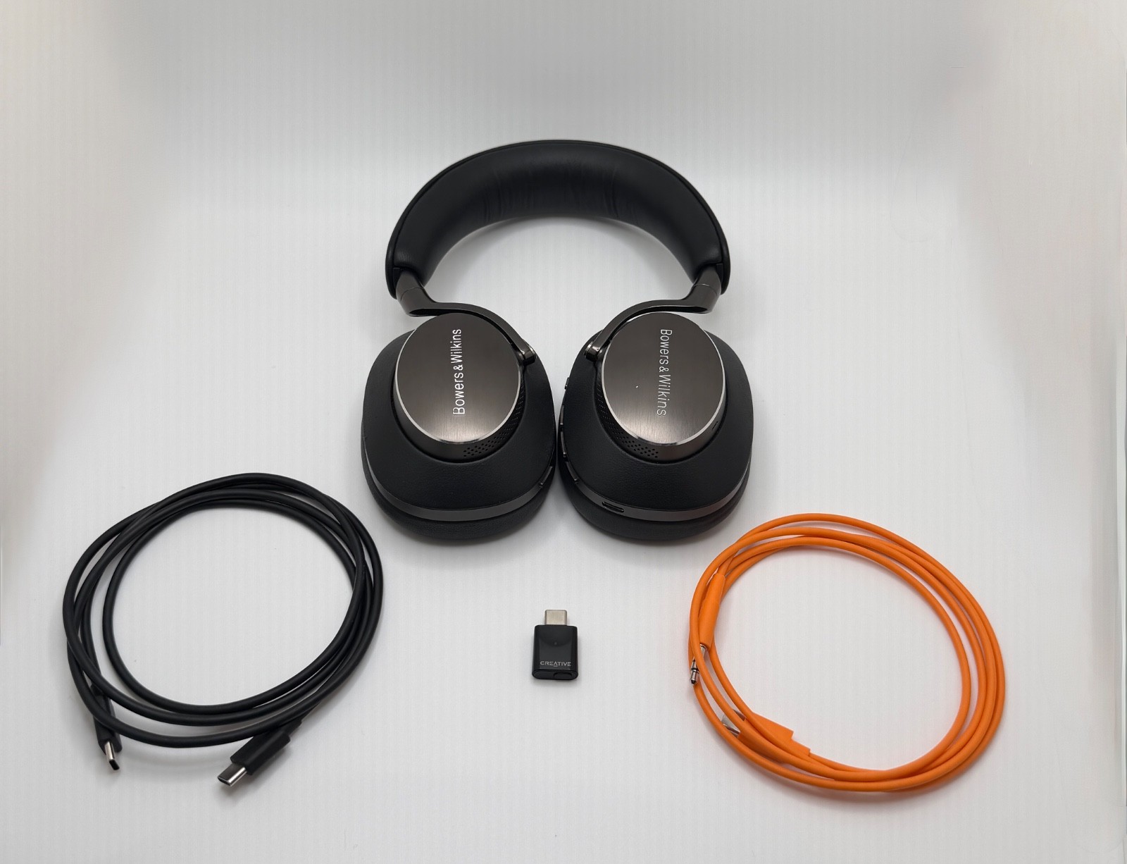 Bowers & Wilkins Px8 Wireless Over-Ear Headphones w/ Case – Black + BT-W6 Dongle