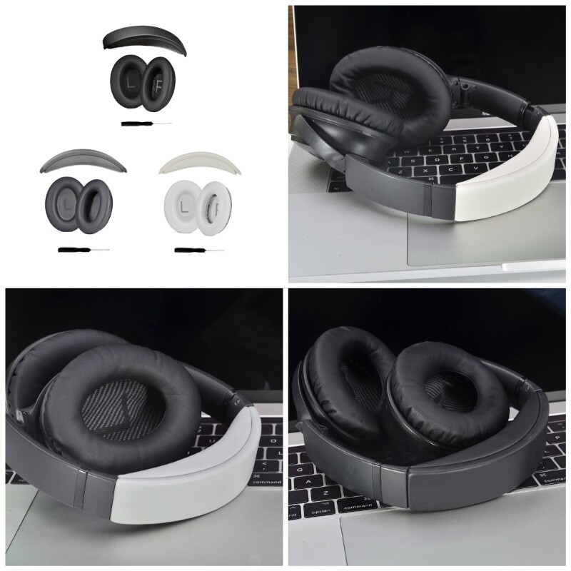 Ear Cushions Headband Pad Set For QC35 QC35II QC45 QCSE Long Listening Comfort
