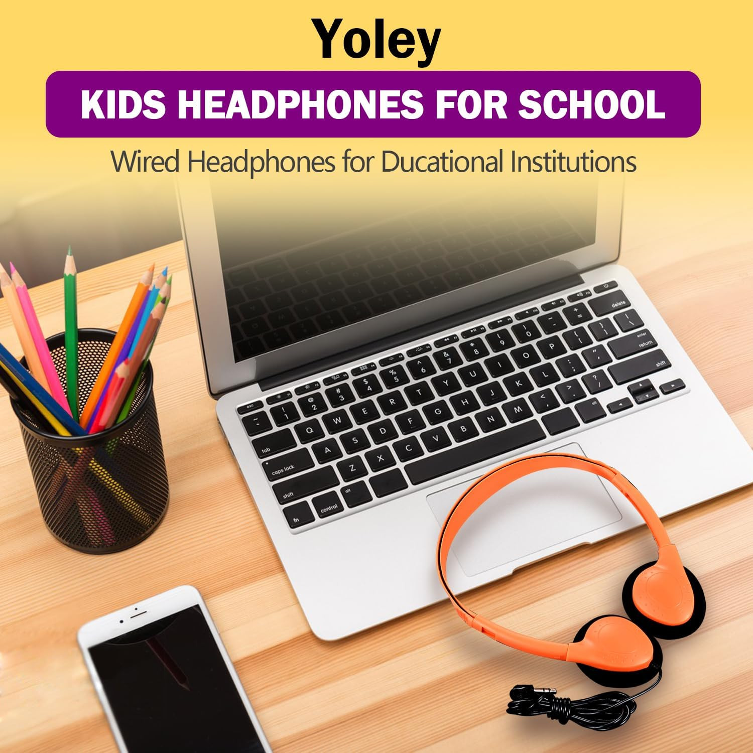 Classroom Headphones Bulk 100 Pack Class Set for School Students Kids and Adult
