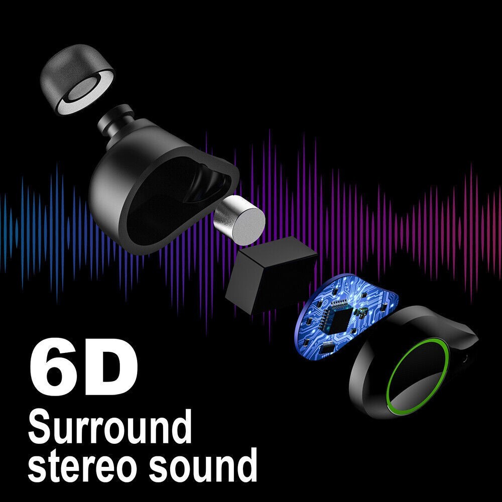Bluetooth Earphone Wireless Earbuds Headphones Headset for iPhone Cell Phone