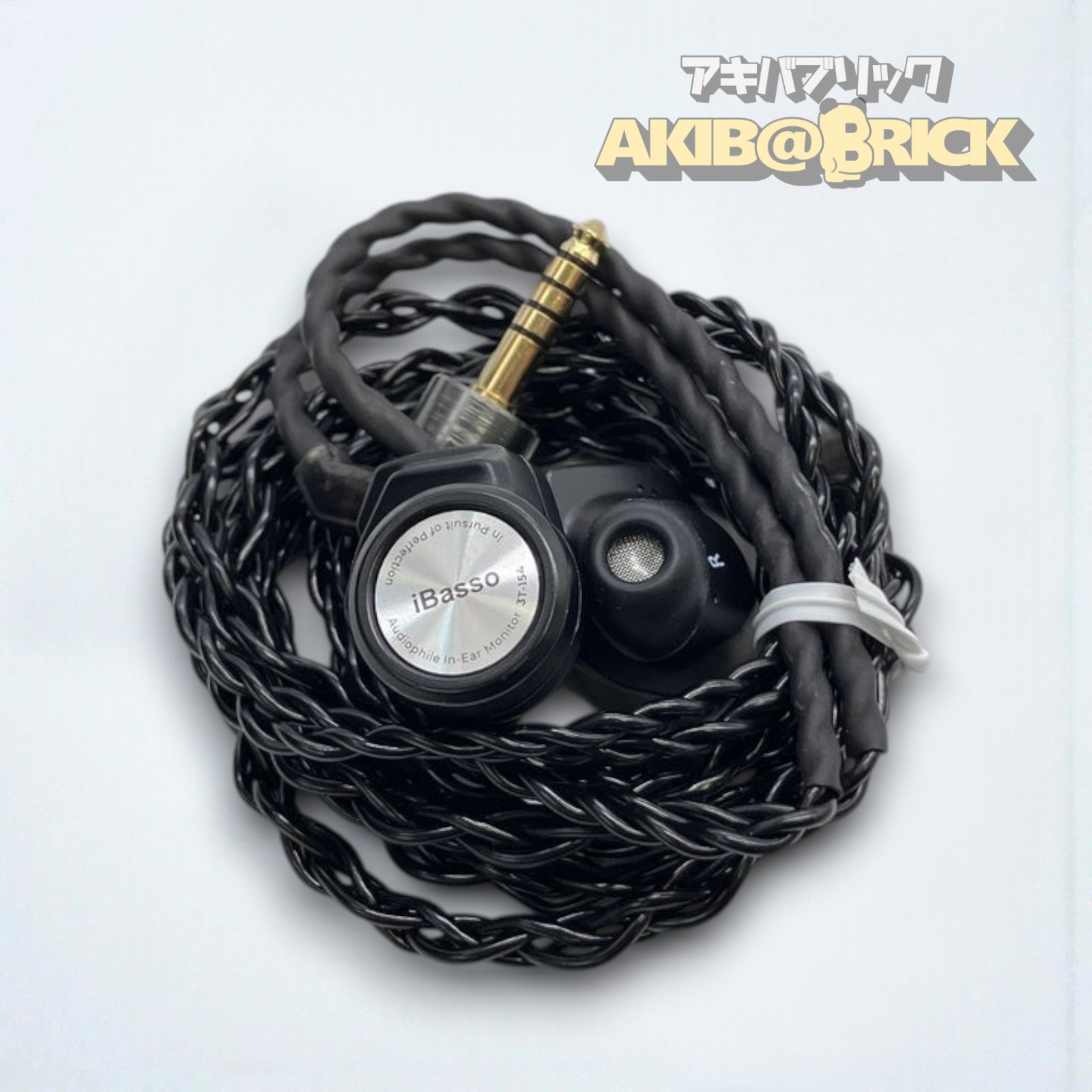 iBasso Audio 3T-154 Dynamic Driver In-ear Monitor IEM Earphone Black Used Japan