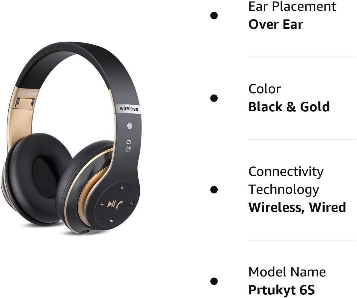 Headphones Wireless Bluetooth Noise Cancelling Stereo Earphones Over Ear Headset