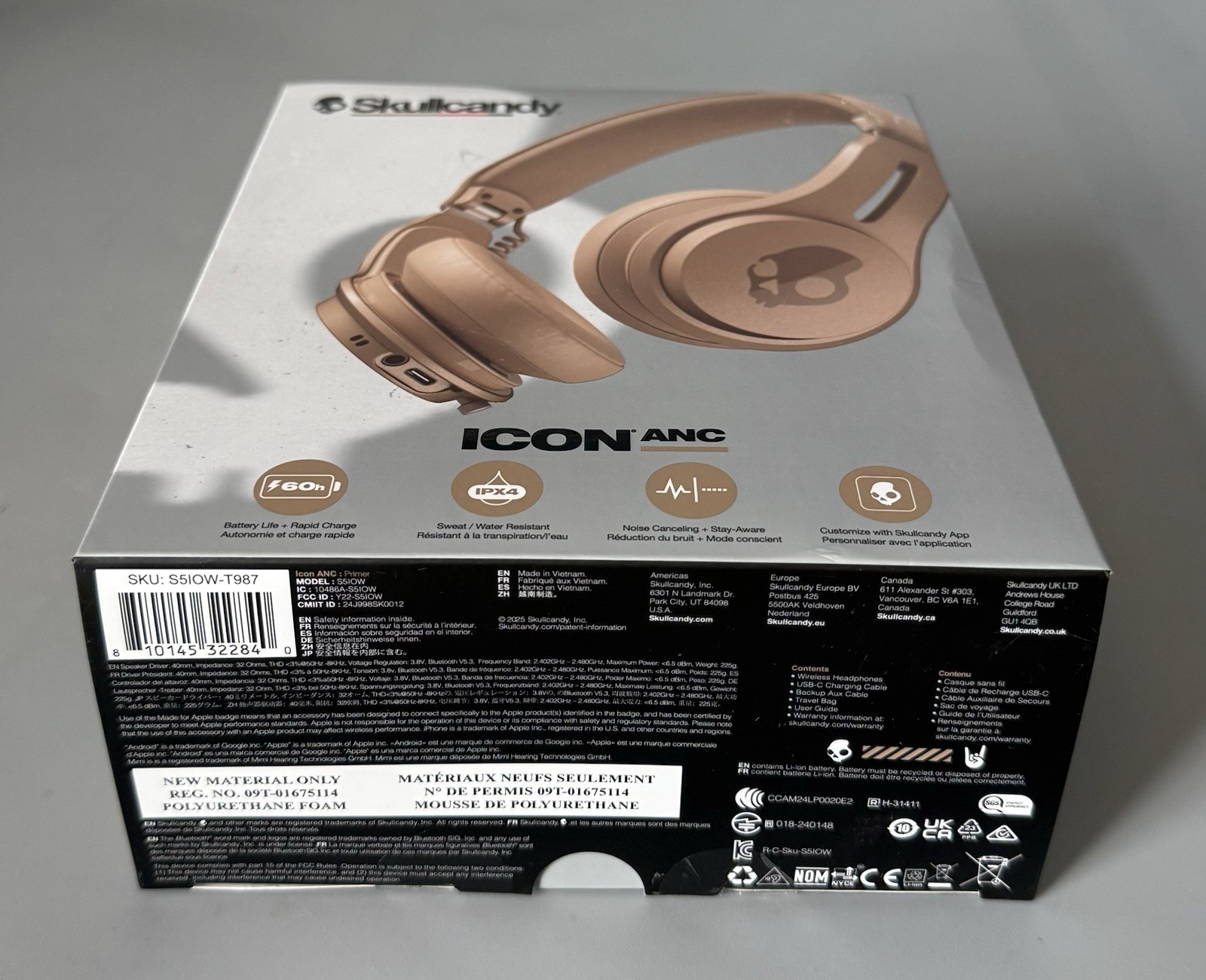 Skullcandy ICON ANC On-Ear Wireless Headphones — New Sealed — Primer — Must Read