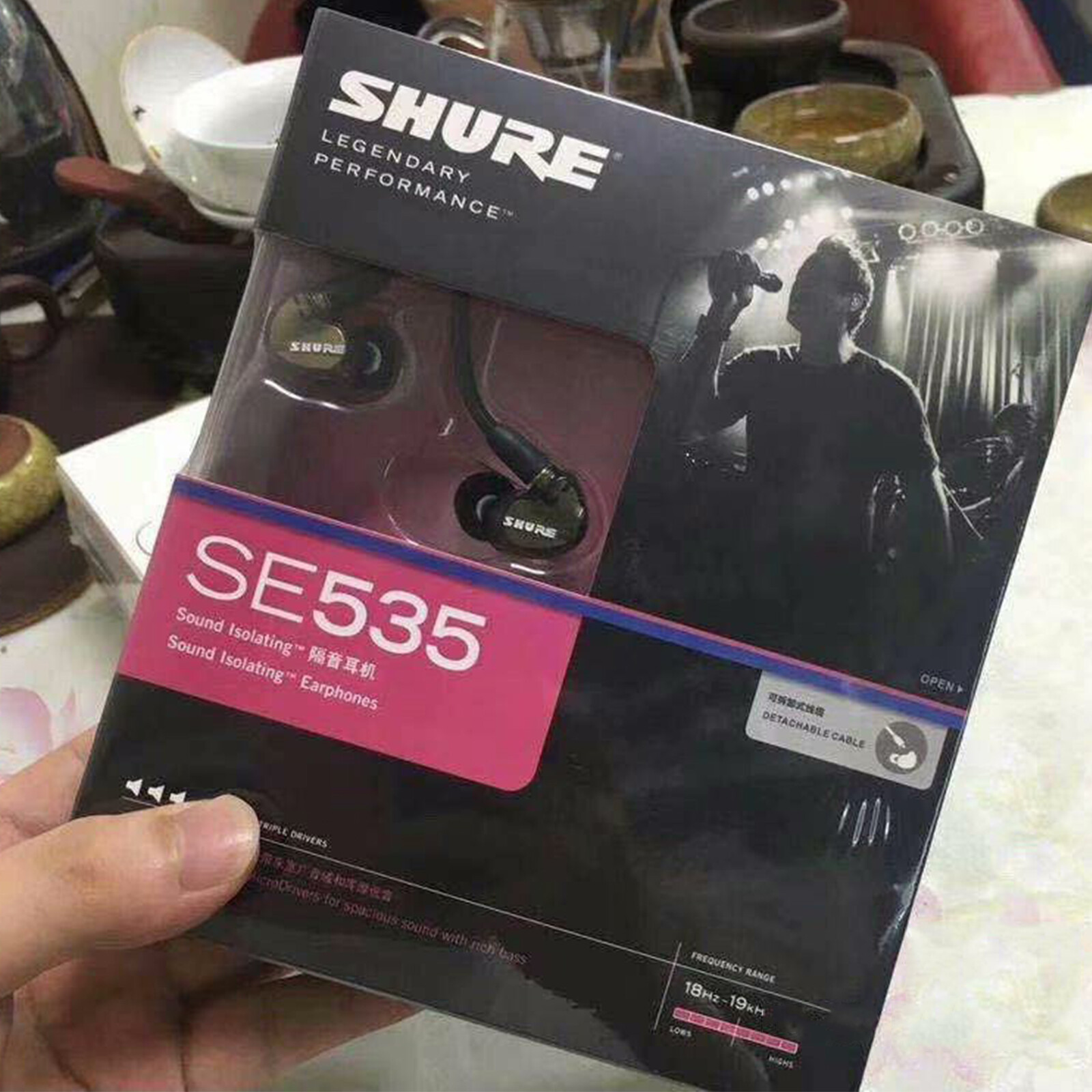 Shure SE535 Headphone Human Voice 3.5mm Sound Isolating SE 535 Replace Earphone