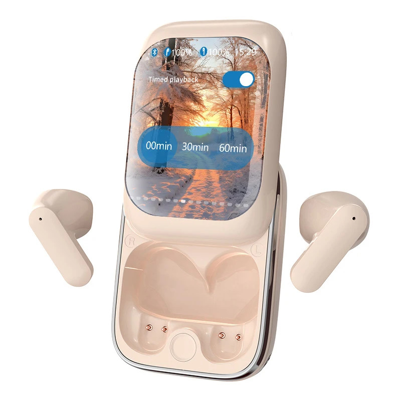 Slide-out True Wireless Bluetooth Touch Screen Headphones For Android IOS