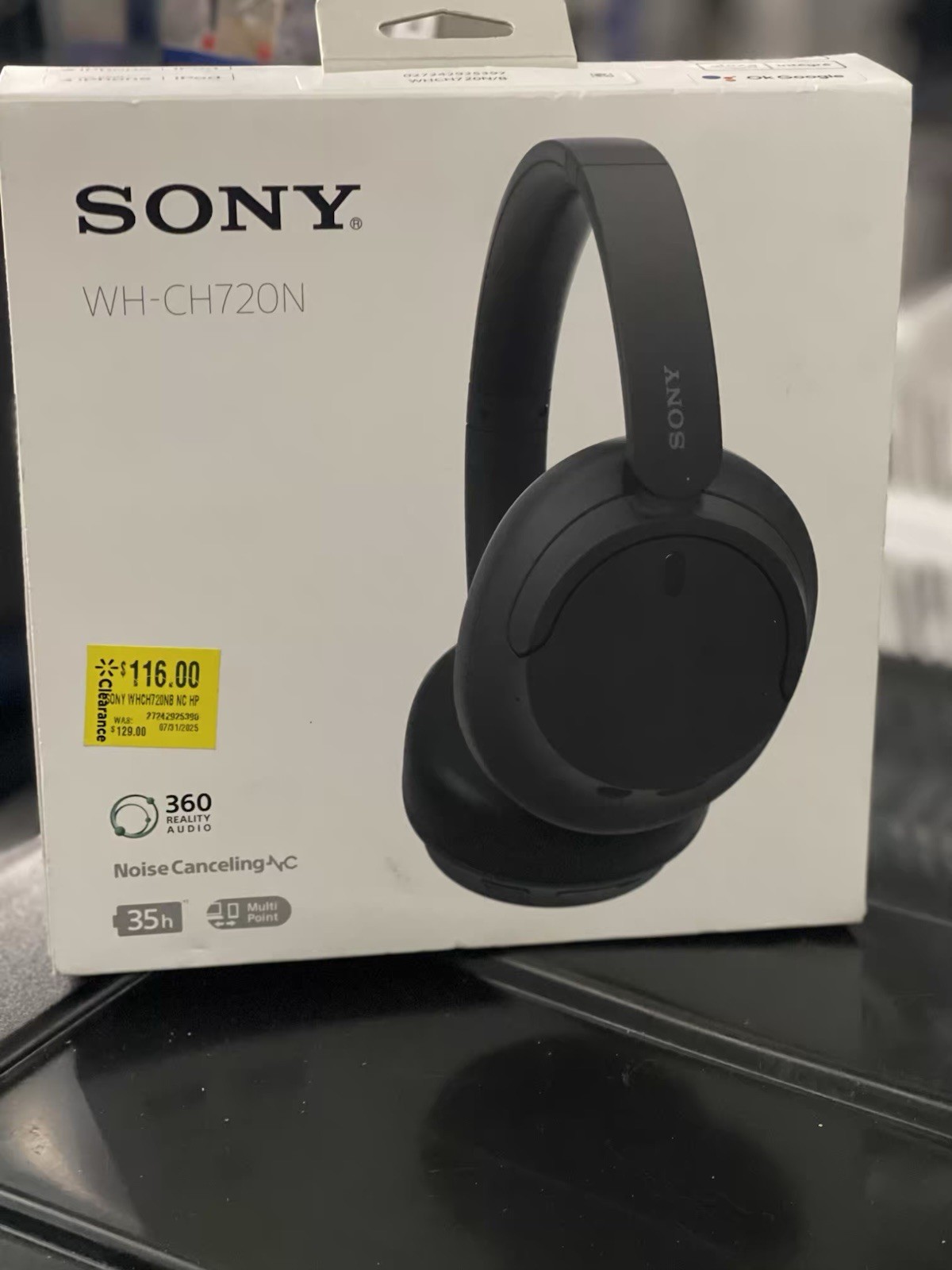 Sony WH-CH720N Noise Canceling Headphones Blck Made for iPhone/Pod FREE SHIPPING