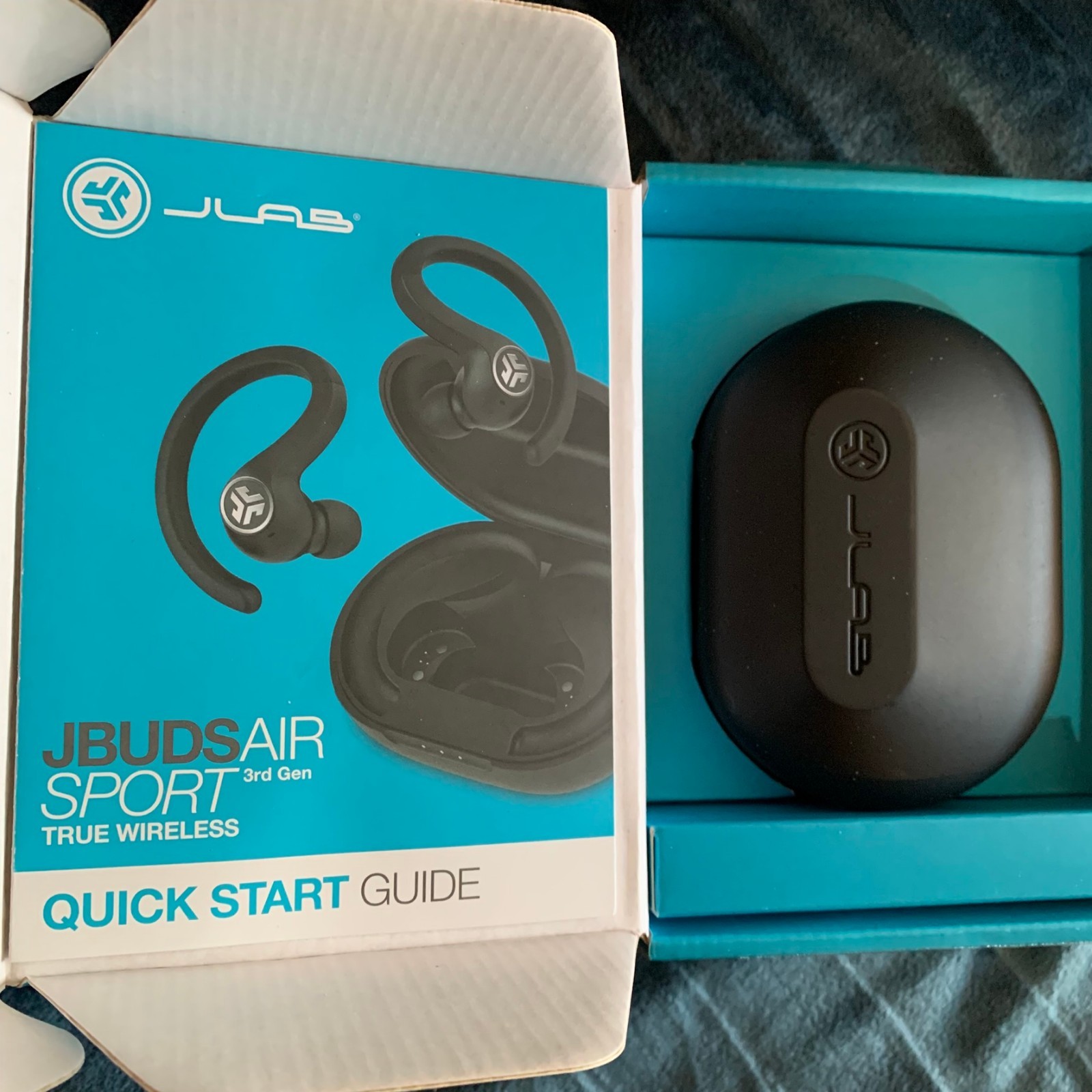 NEW JLab Jbuds air Sport 3rd gen true Wireless In-Ear Headphones bluetooth 44+ h