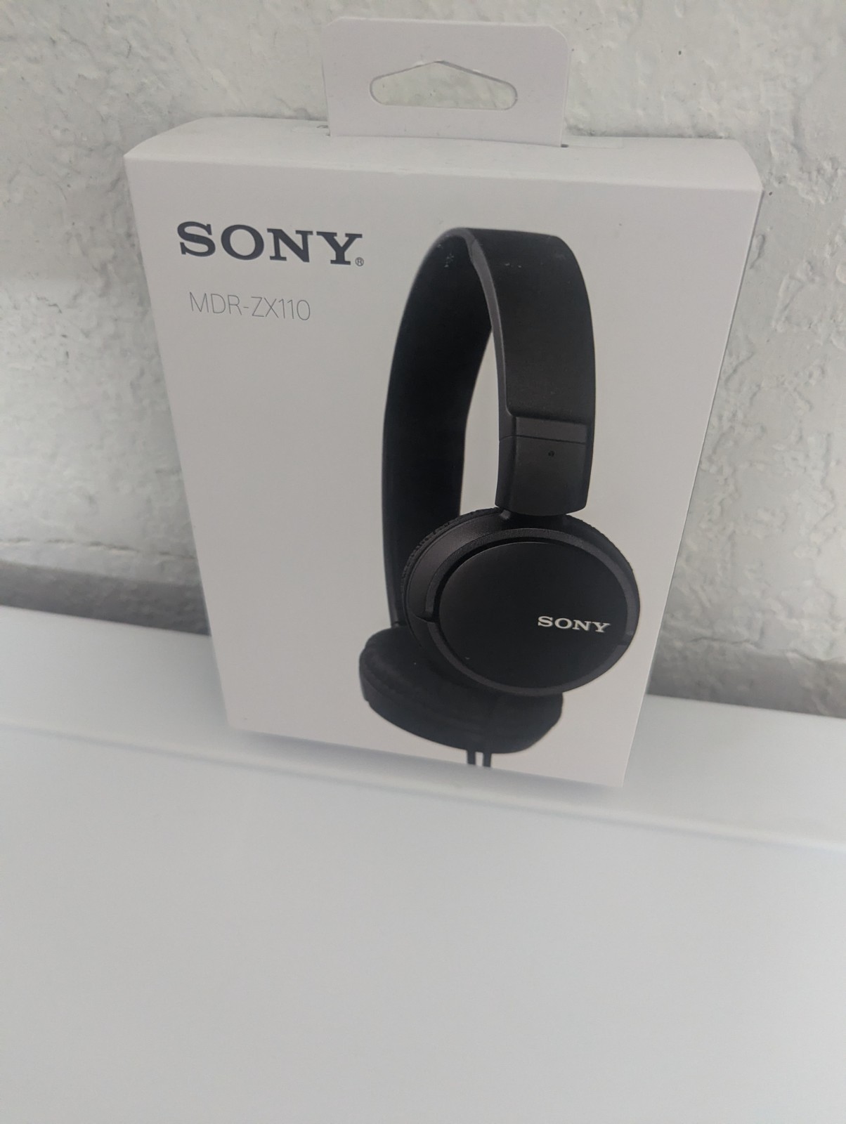 Sony MDR-ZX110 On-Ear Wired Headphones Black 3.5mm 1.2m Foldable