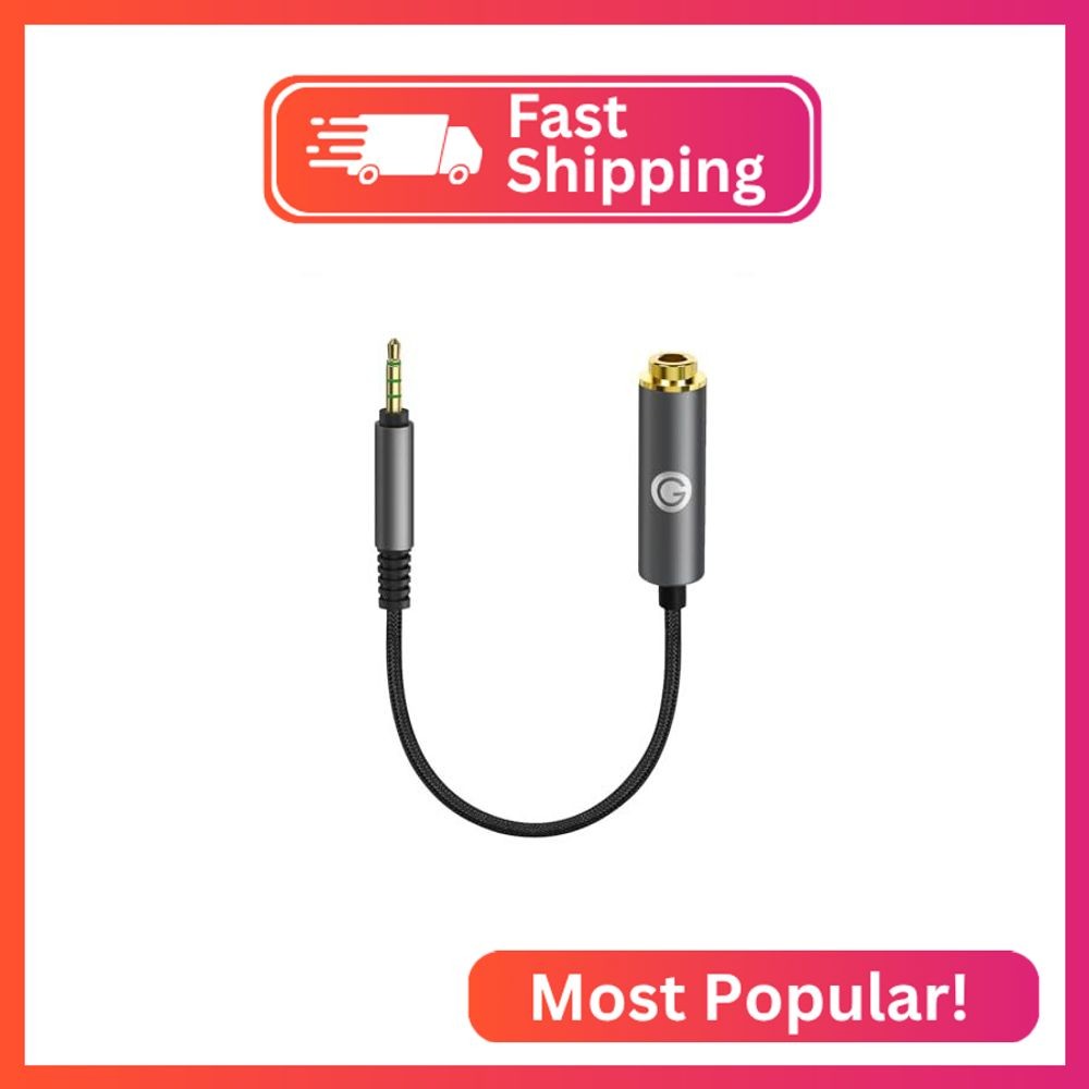 GEEKRIA 2.5mm TRRS Balanced Male to 4.4mm Balanced Female Adapter Cable, 5-Pole