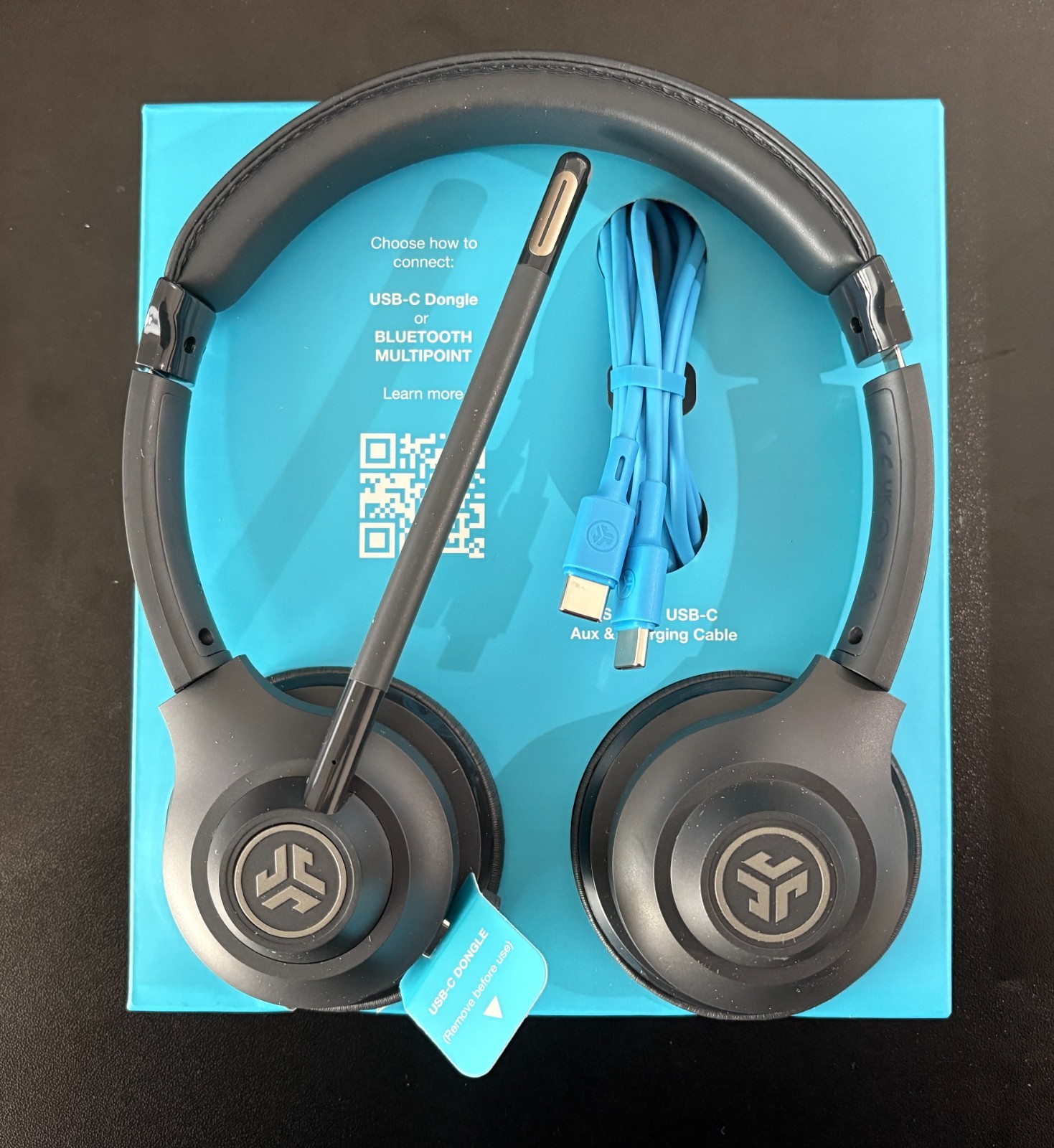 JLAB GoWork 2nd Gen Wireless On-Ear Headset – NEW/OPEN BOX