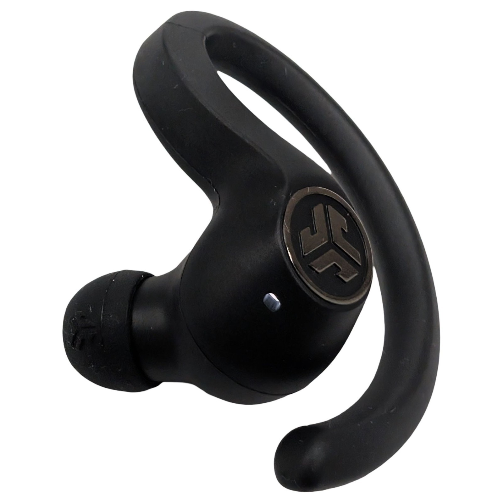 JLab Go Air Sport Wireless Earbuds with Earhooks Black Bluetooth Charging Case