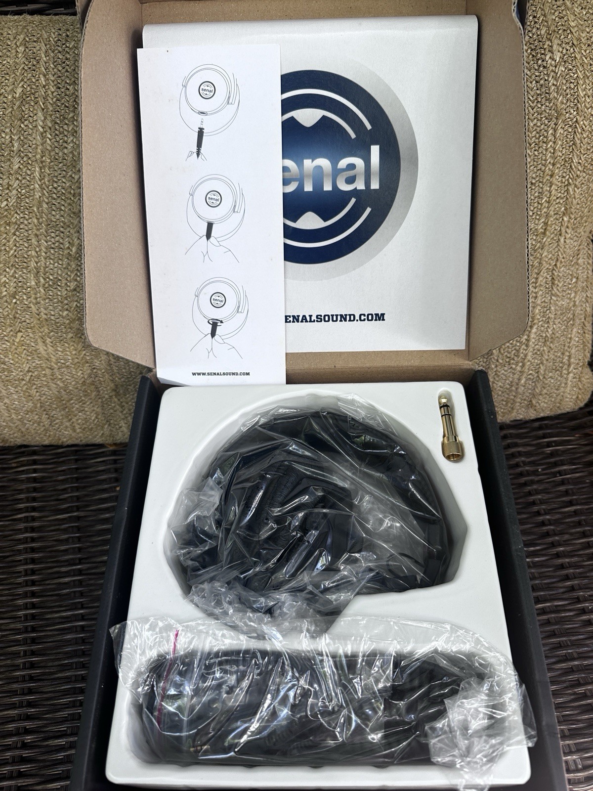 Senal SMH-1000 Studio Monitor Headphones Black Pro Audio DJ Over Ear Wired NOB