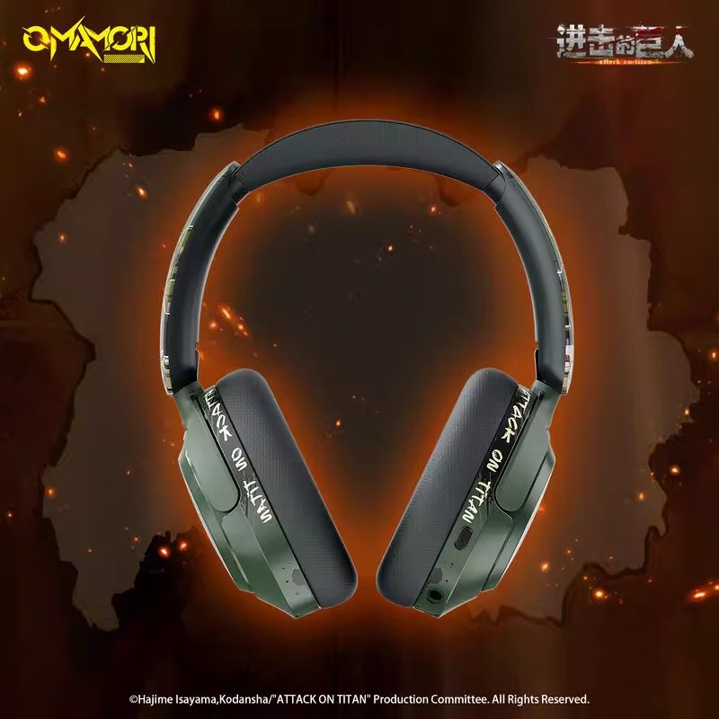 Anime Attack on Titan Levi Ackerman Head Mounted Wireless Bluetooth Headphones