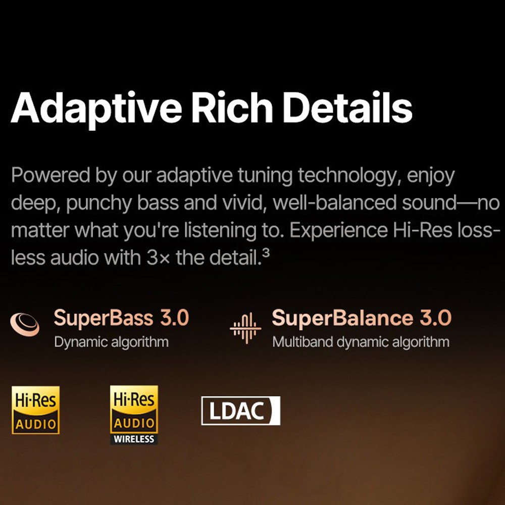Baseus Inspire XH1 ANC Wireless Bluetooth Headphones – Black