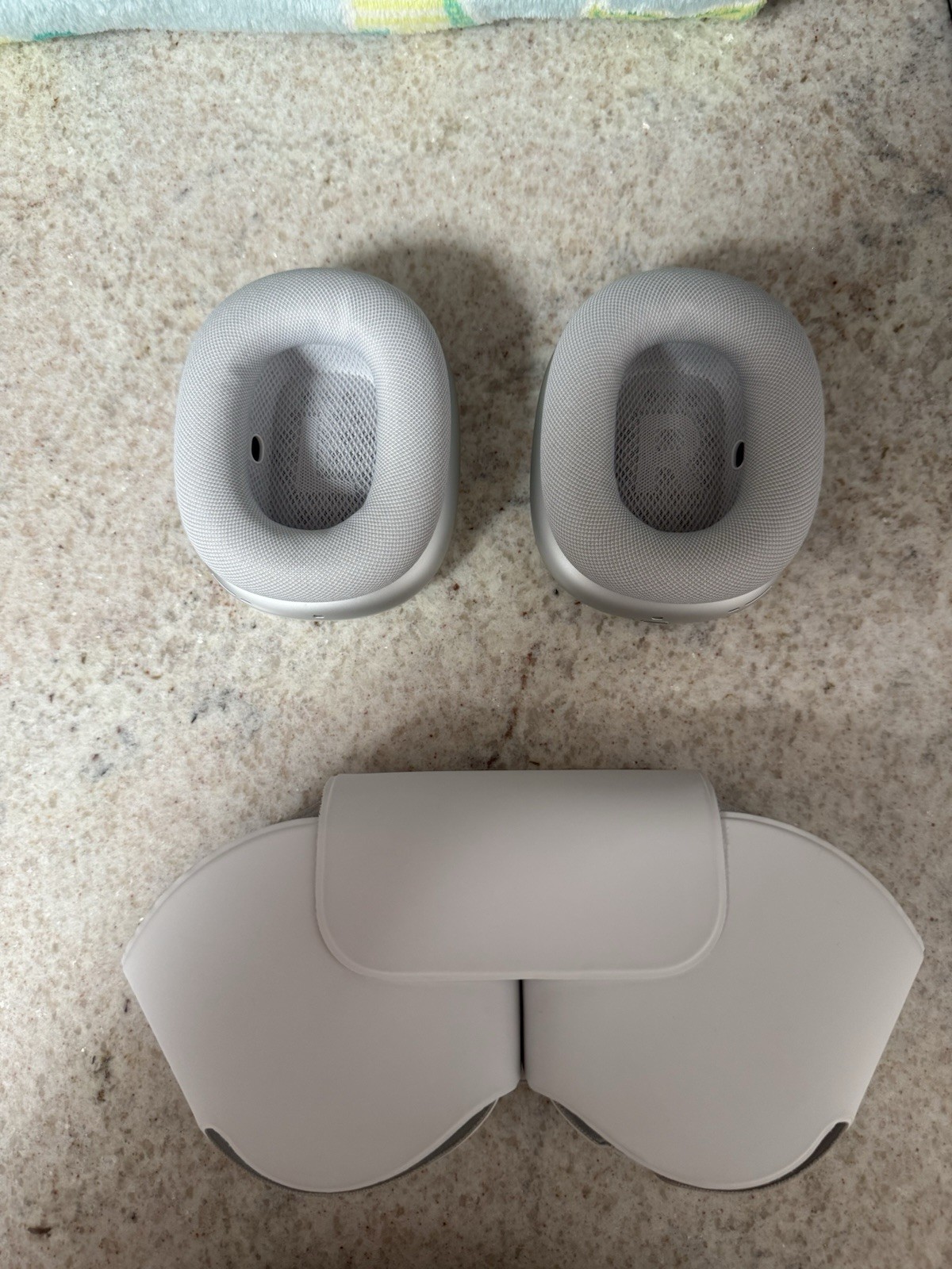 Apple AirPods Max Silver Bluetooth Wireless Over-Ear Headphones w/ Smart Case