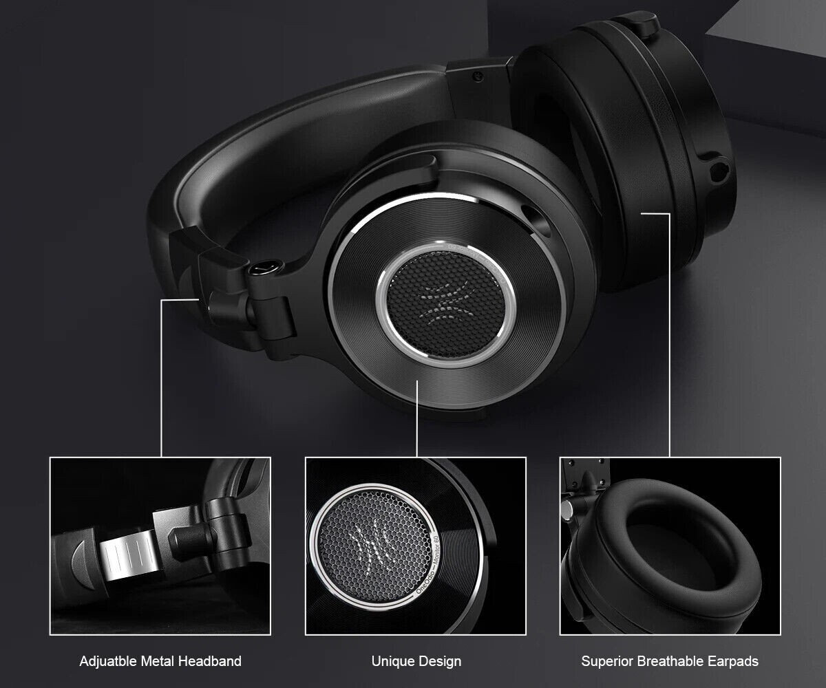 OneOdio Monitor 60 Professional Studio Headphones Wired Over Ear Hi-Res Audio