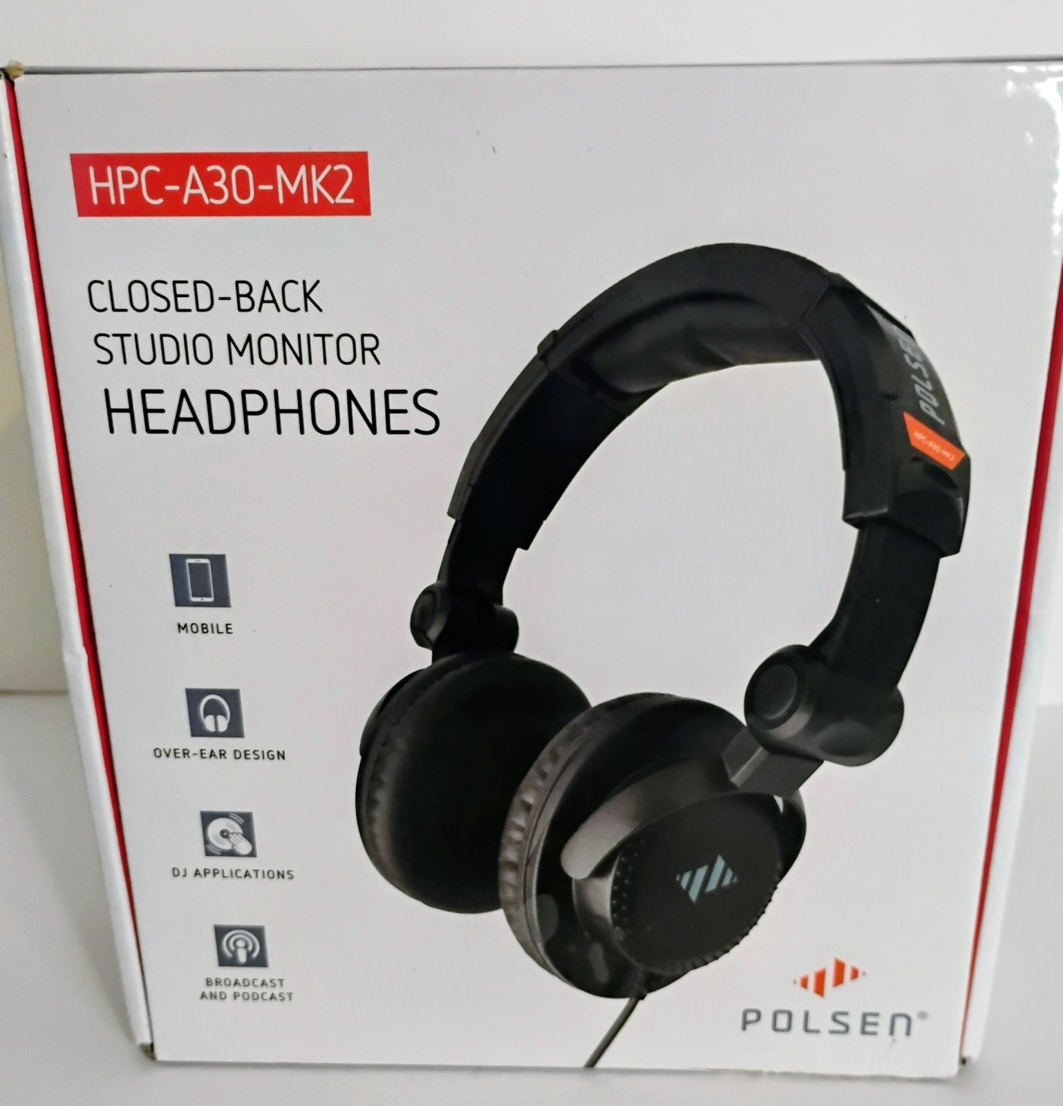 Polsen HPC-A30-MK2 Closed-Back Over-Ear Studio Monitor Headphones