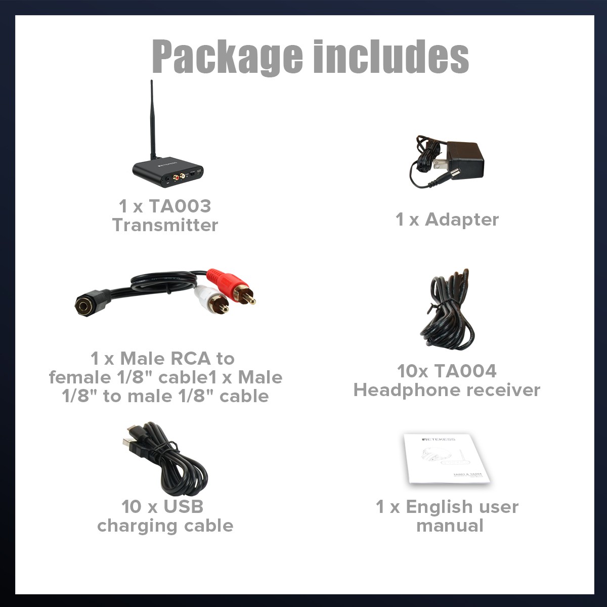 TA003 Silent Disco Headphone System,Silent Disco Party Headphones Home Movie lot