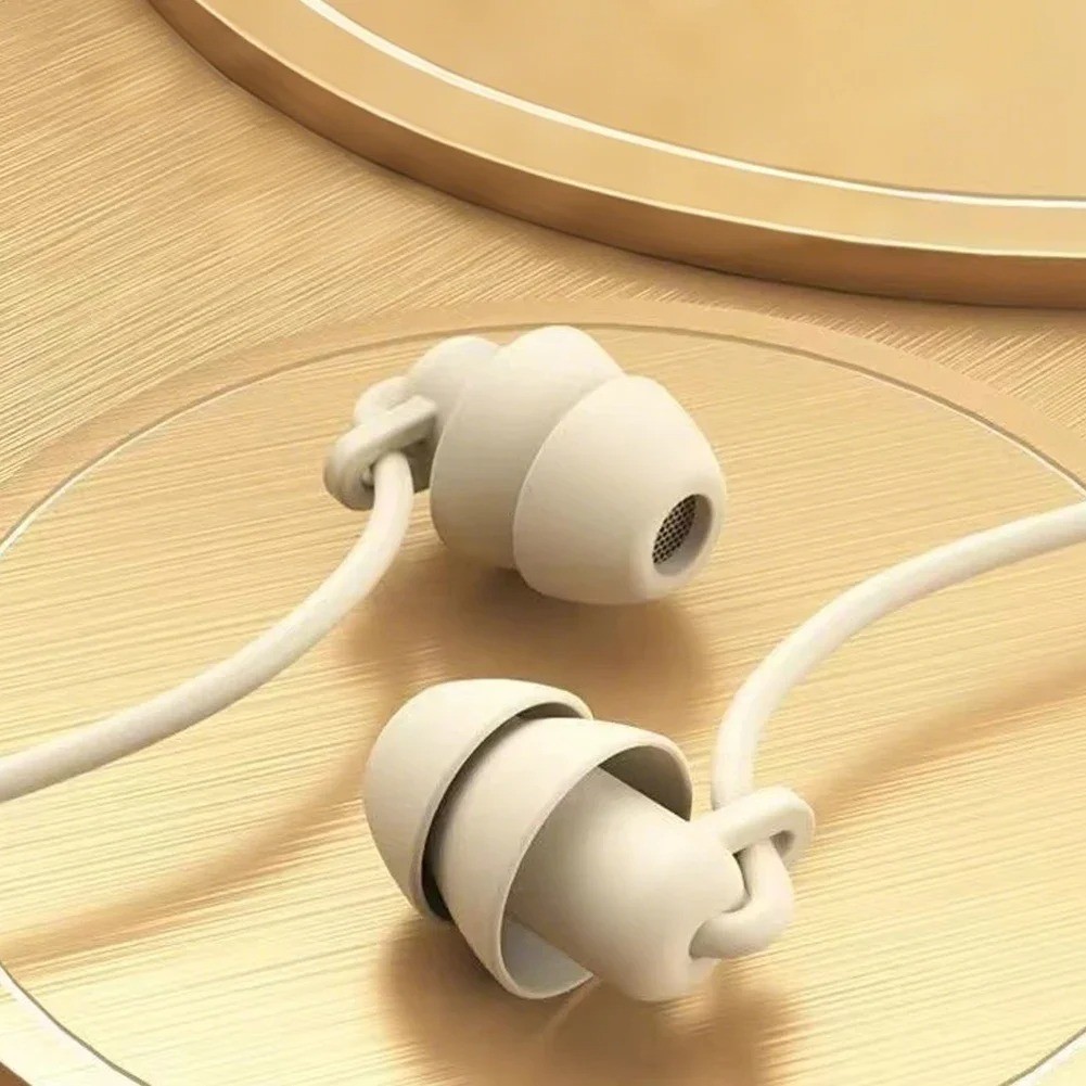 Silicone In-Ear Wired Earphones 3.5mm Type-C Headphones Handsfree With Mic & Con