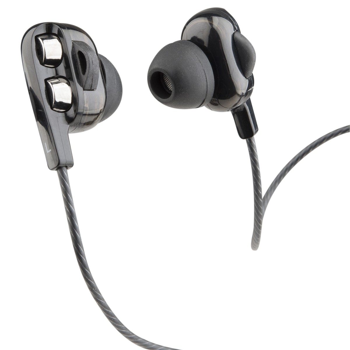 Mobilespec 2021 MBS10307 Dual Driver Wired Earbuds Black