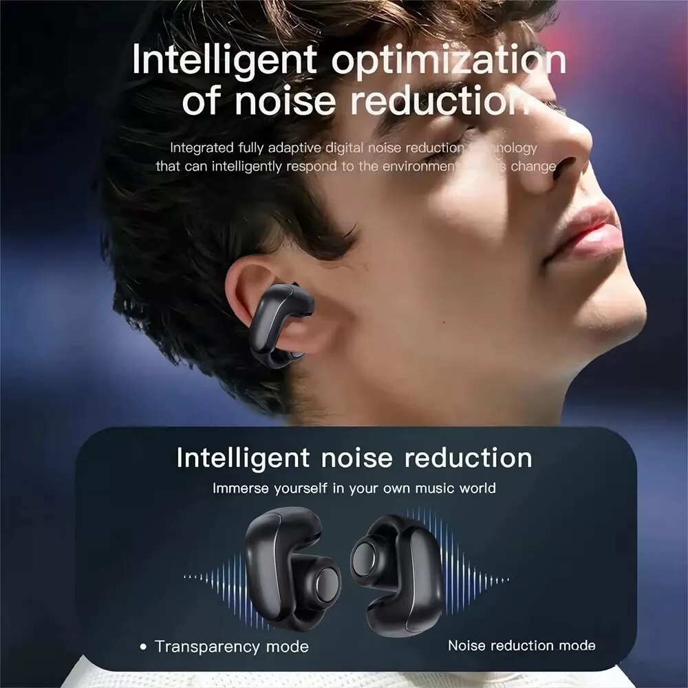 Ultra Open Earbuds with Immersive Audio Wireless Clip on Earbuds for Comfort US！