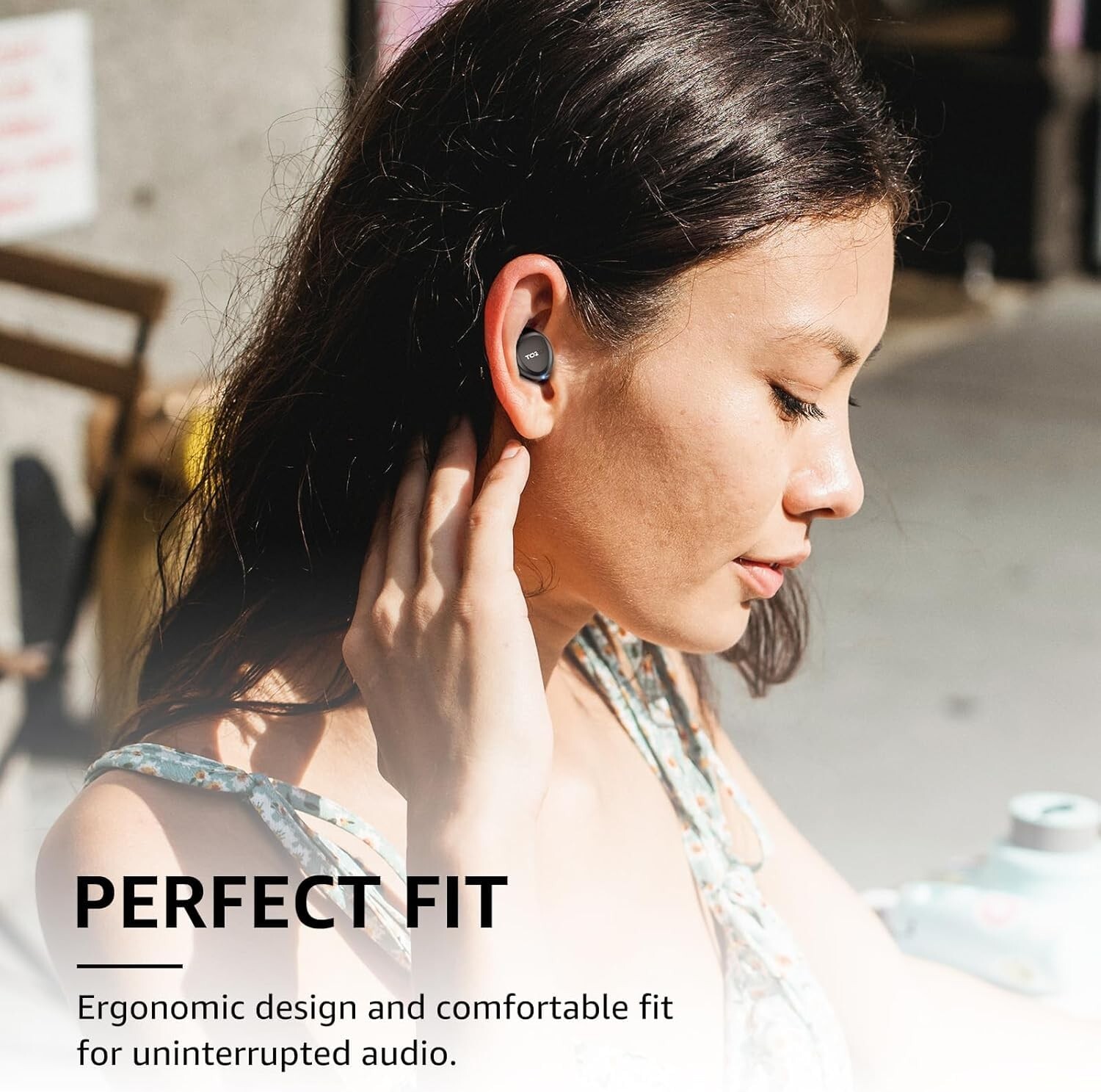 TOZO A1 Wireless Earbuds in Ear Mini Light-Weight Comfort, Black (Renew)