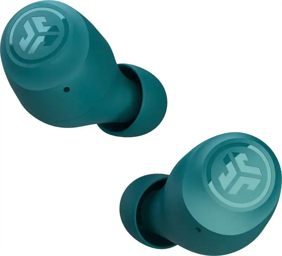JLab – GO Air Pop True Wireless Earbuds in Teal. iOS & Android Compatible