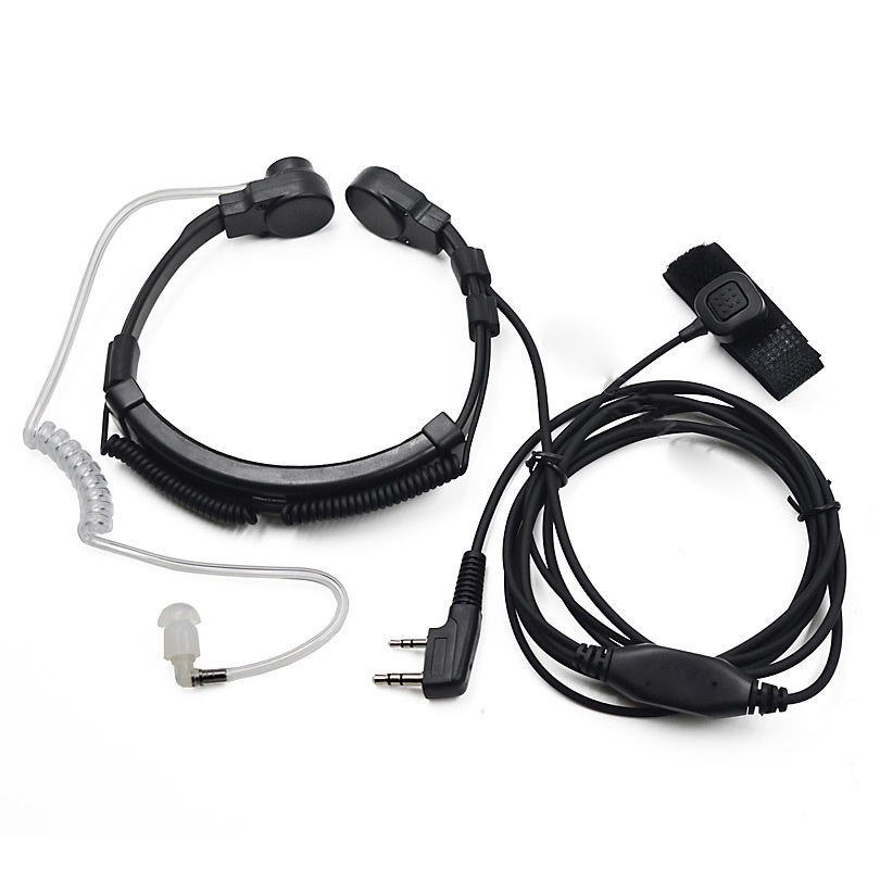 Replacement Throat Mic Earpiece Headset For Baofeng UV5R 888S UV82 UV-B6 UV8D
