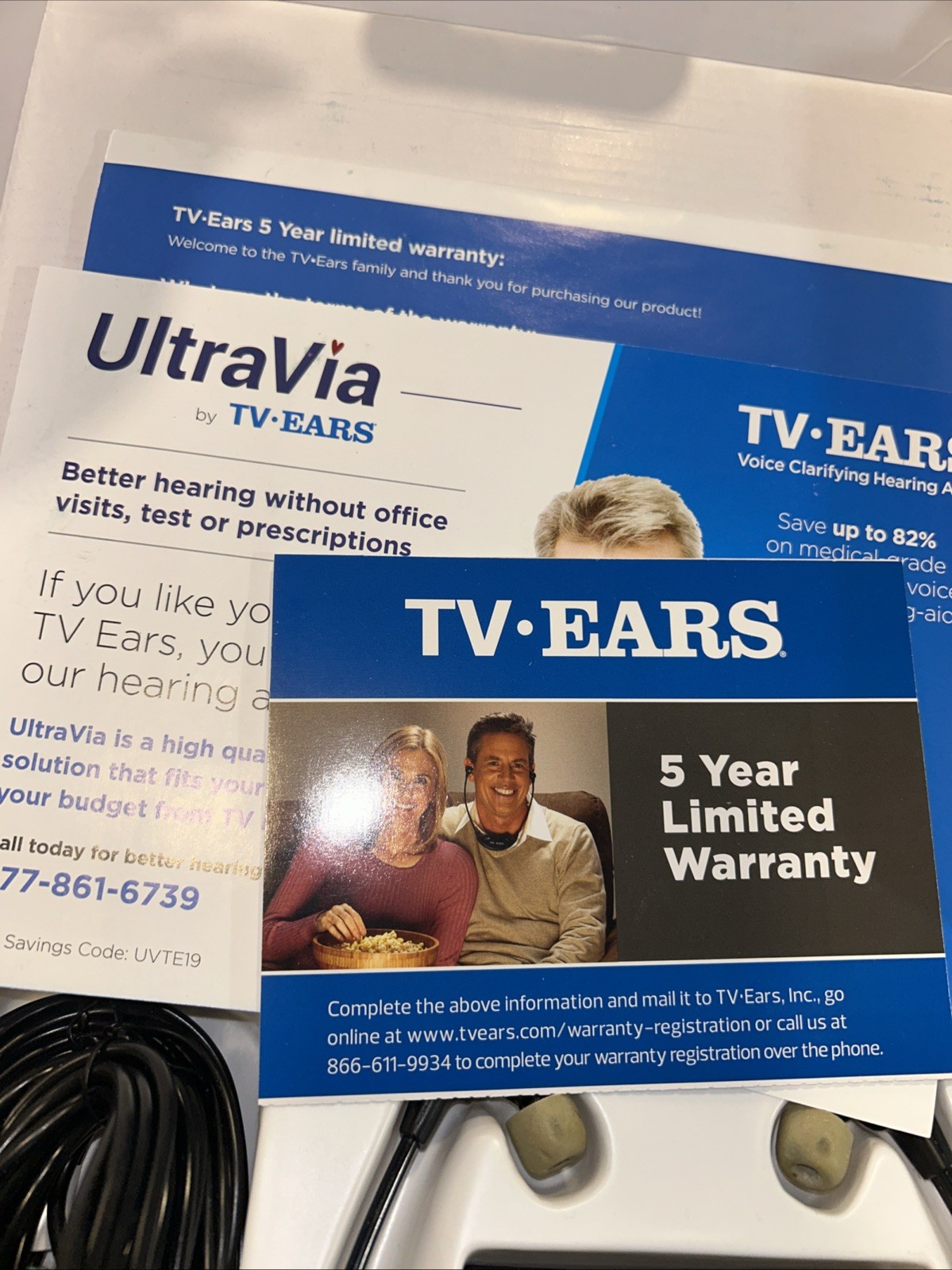 TV Ears Original System 11641 Wireless Voice Clarifying TV Headset – Version 5.0