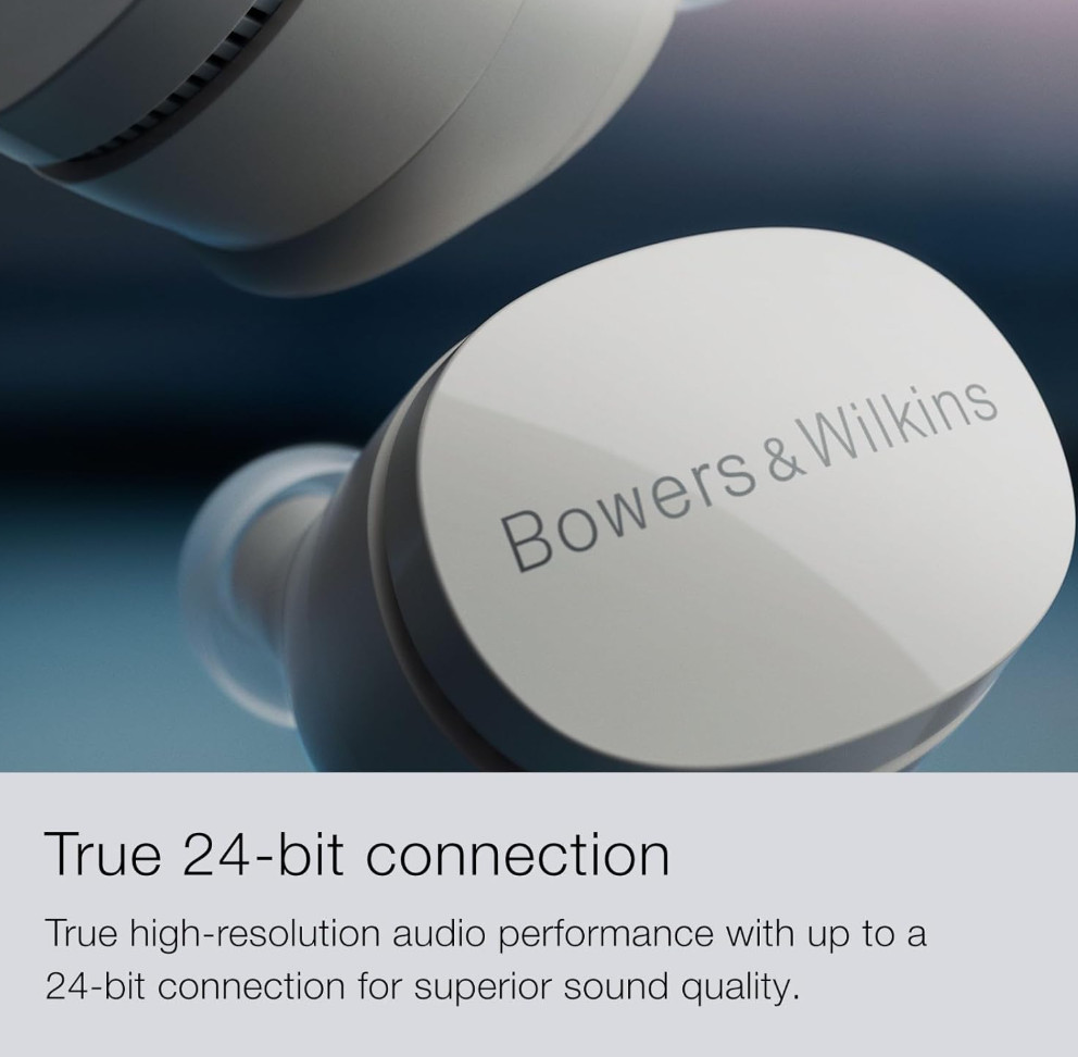 B&W Pi6 Bowers & Wilkins true wireless earbuds with aptX – glacier blue