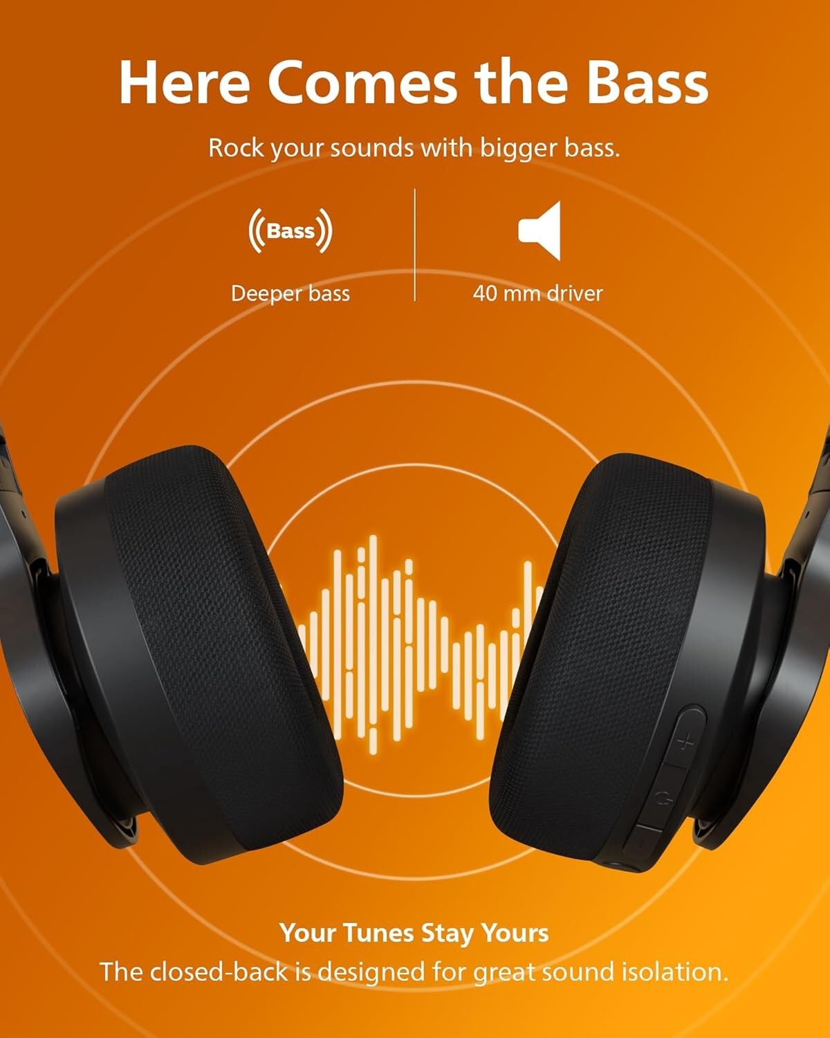 Philips A4216 Wireless Headphones, Over-Ear Bluetooth Headphones Washable IP55