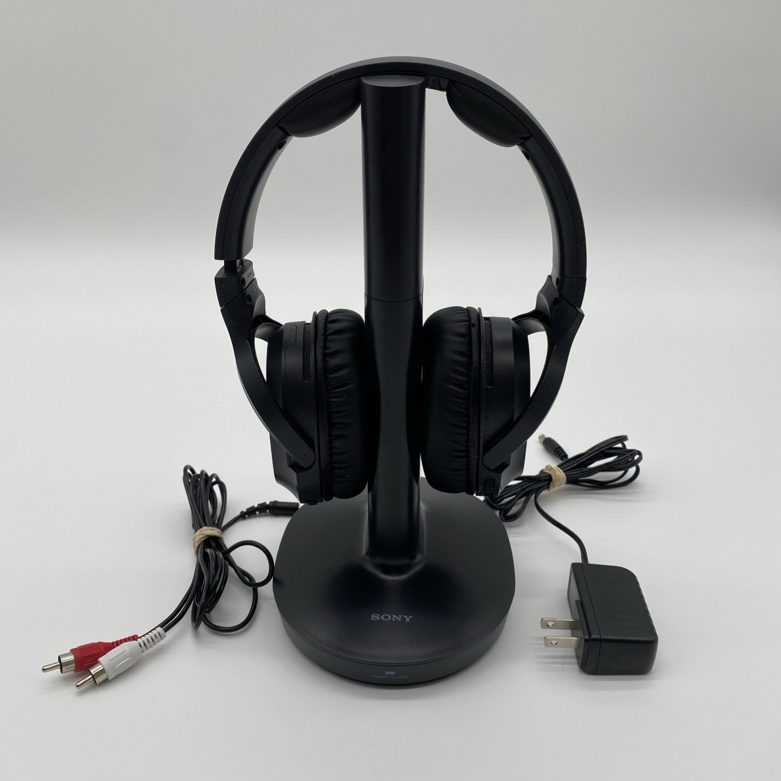 Sony WH-RF400R Over the Ear Headset w/ TMR-RF400 Charging Base Tested Working