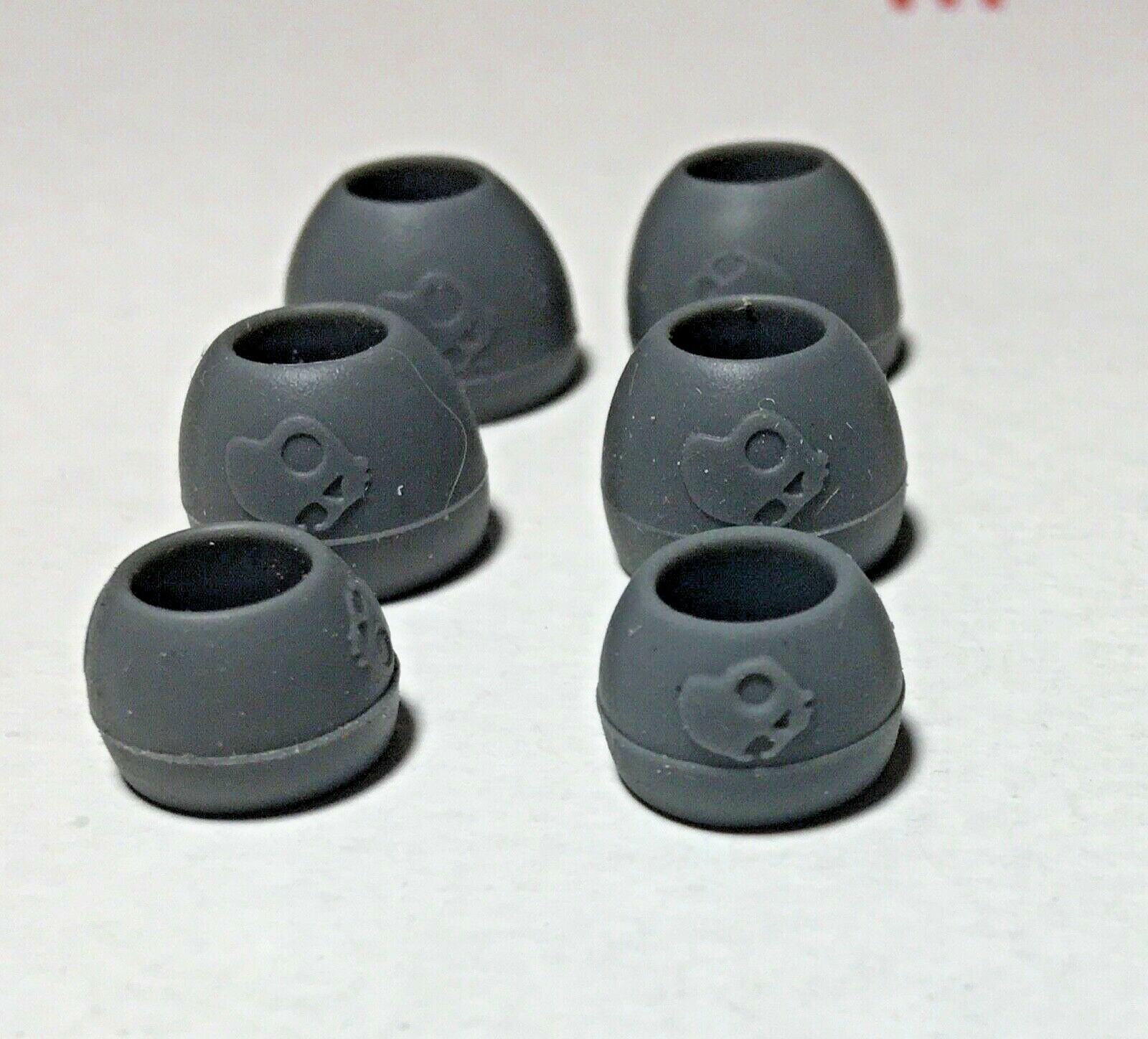 2 pair Original Skullcandy Earphones buds tips gels grey and two tone all sizes