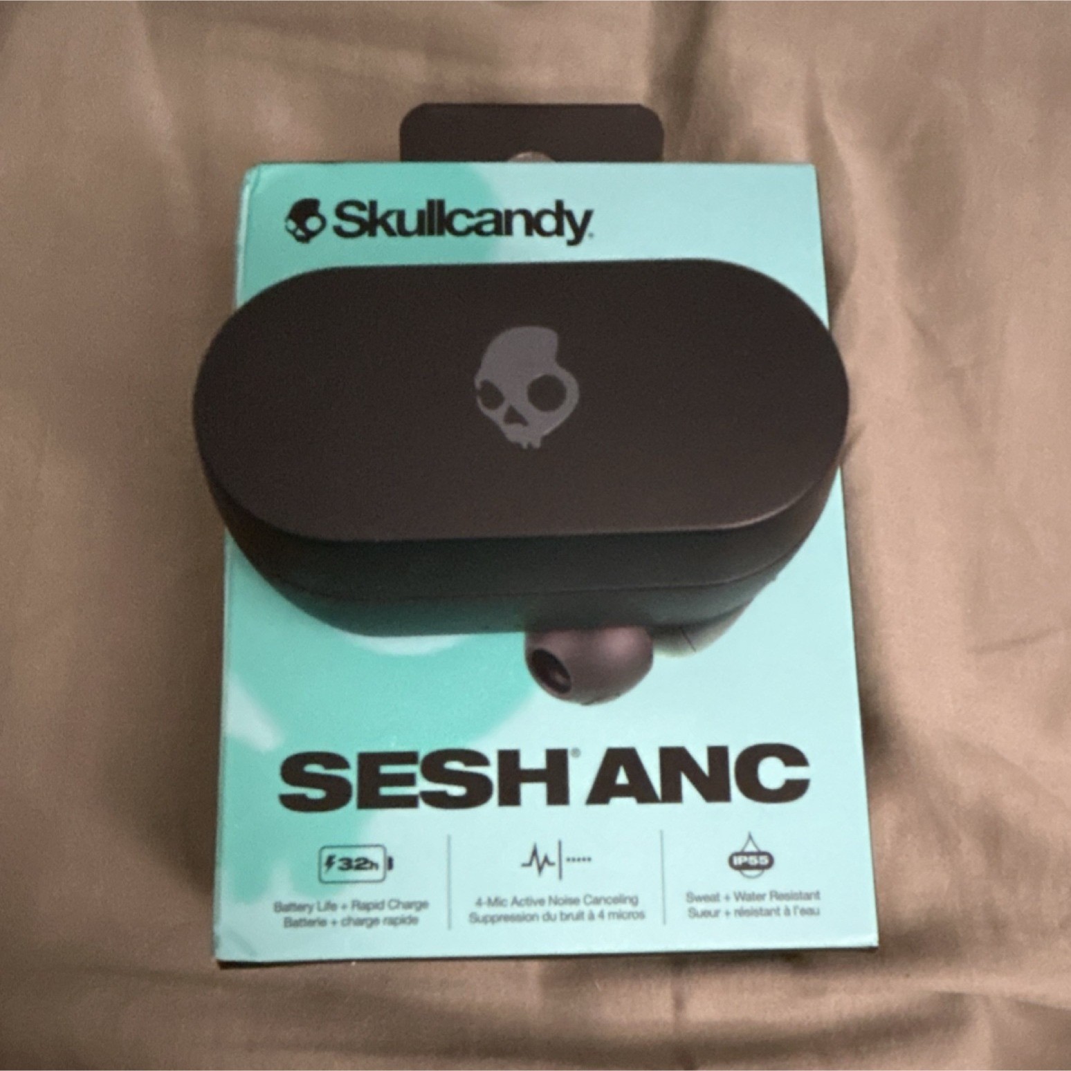 Skullcandy Sesh ANC Bluetooth Wireless Earbuds Black Noise Cancelling In-Ear