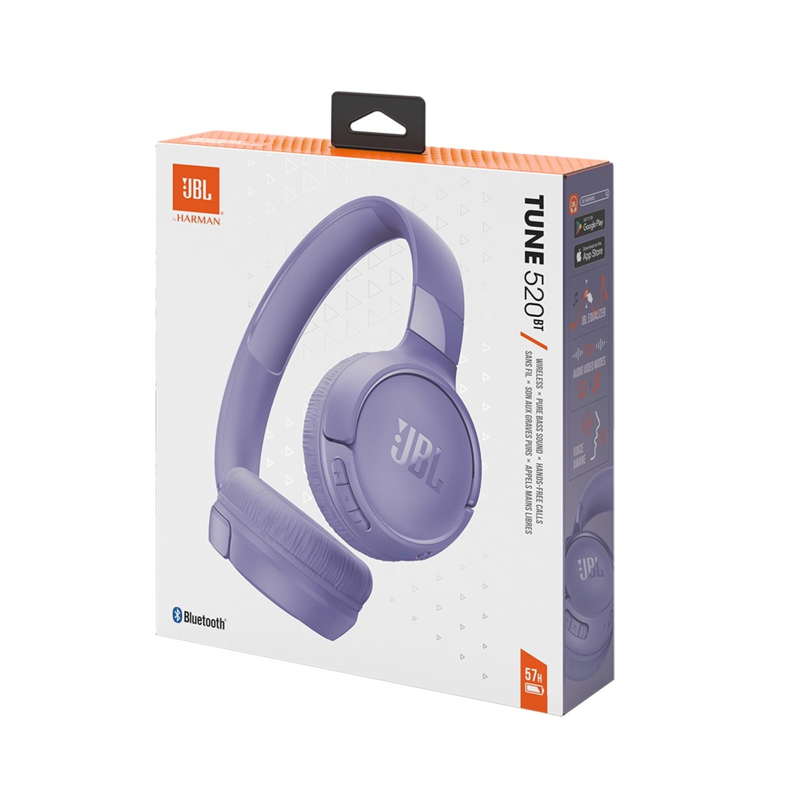 JBL Tune 520BT Bluetooth Wireless On-Ear Headphones Purple FREESHIP
