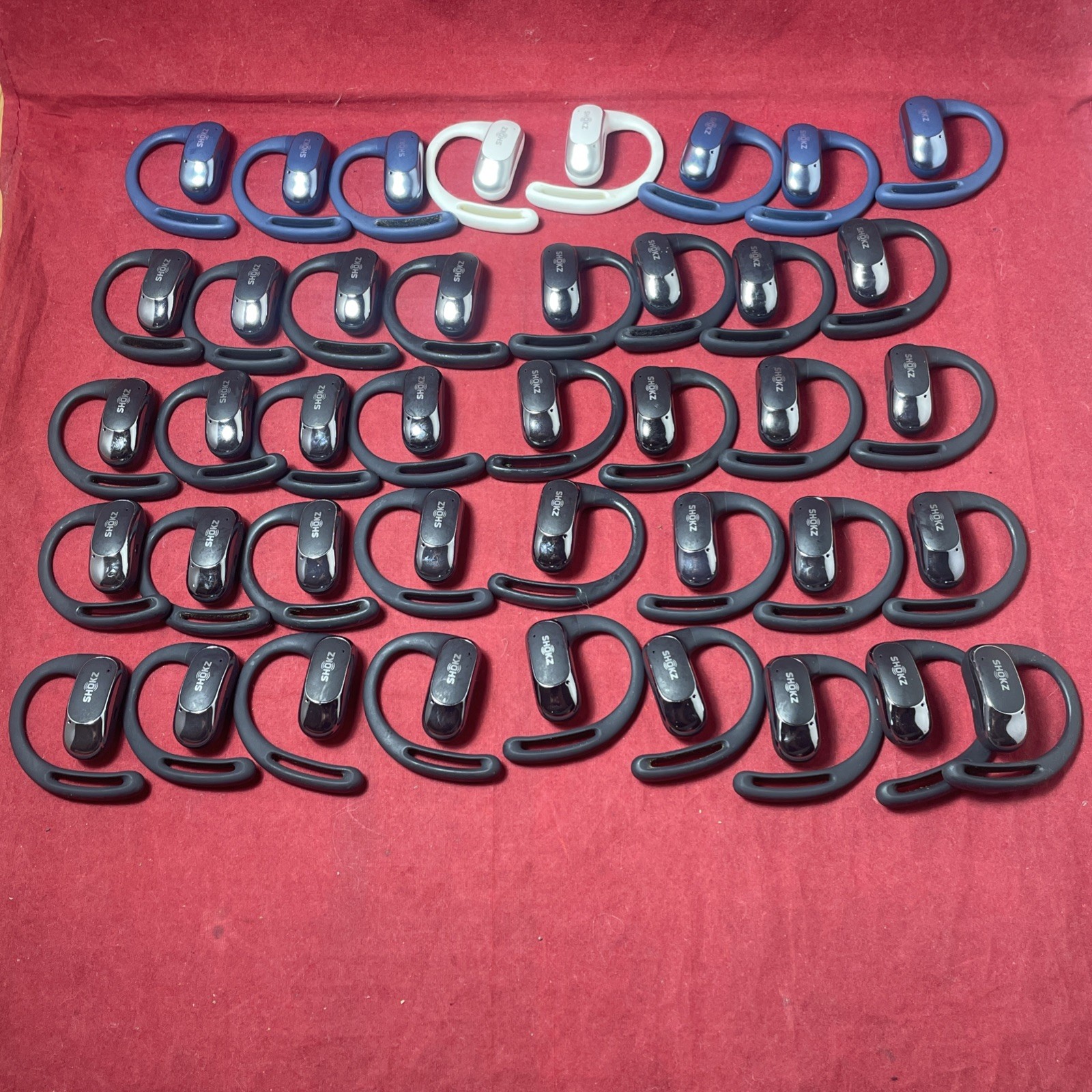 *AS-IS* Lot of 41 Shokz OpenFit Air T511 Black Blue White